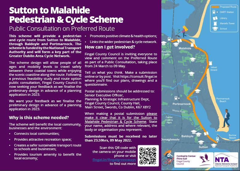 Still image of public information leaflet