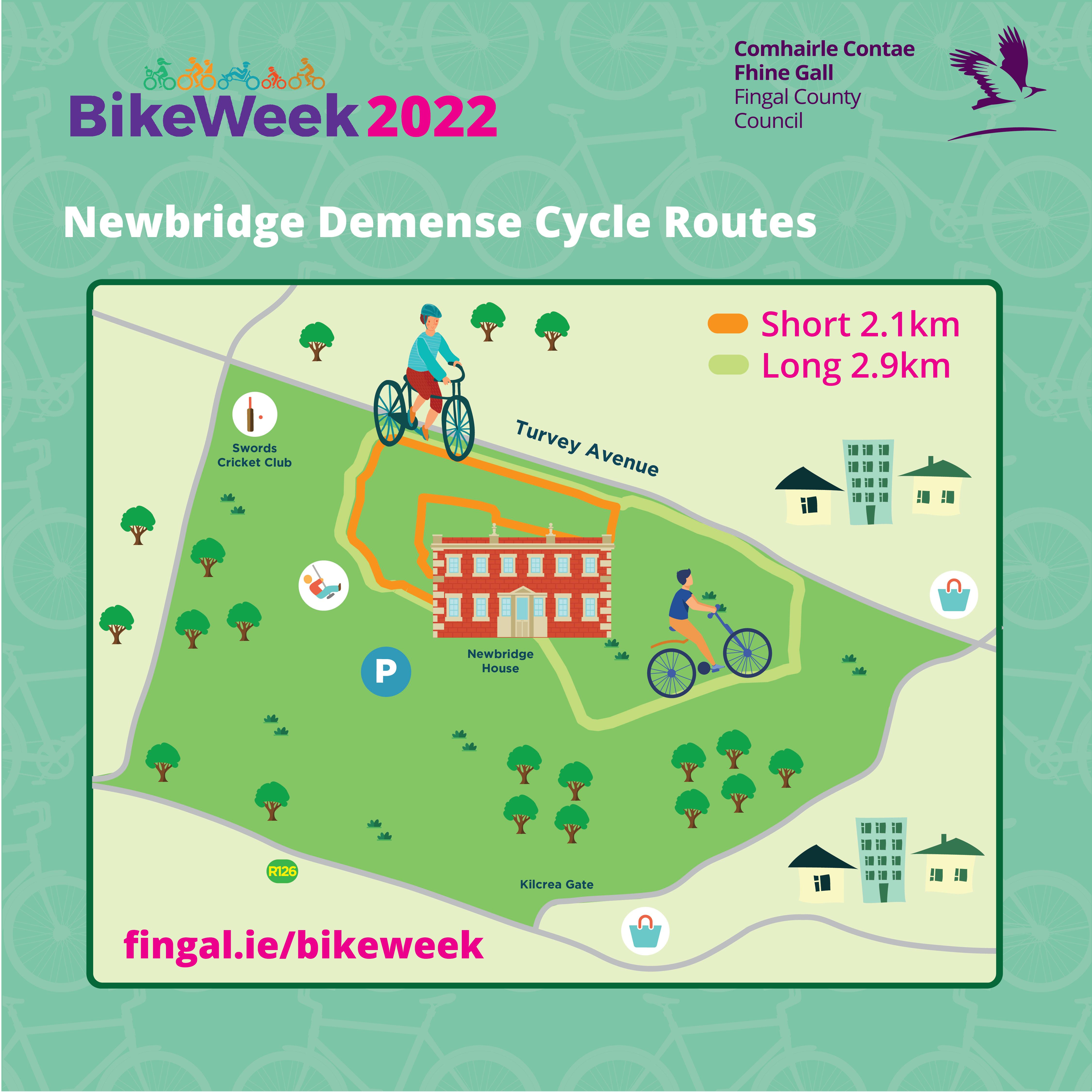 Newbridge Demesne Cycle Map