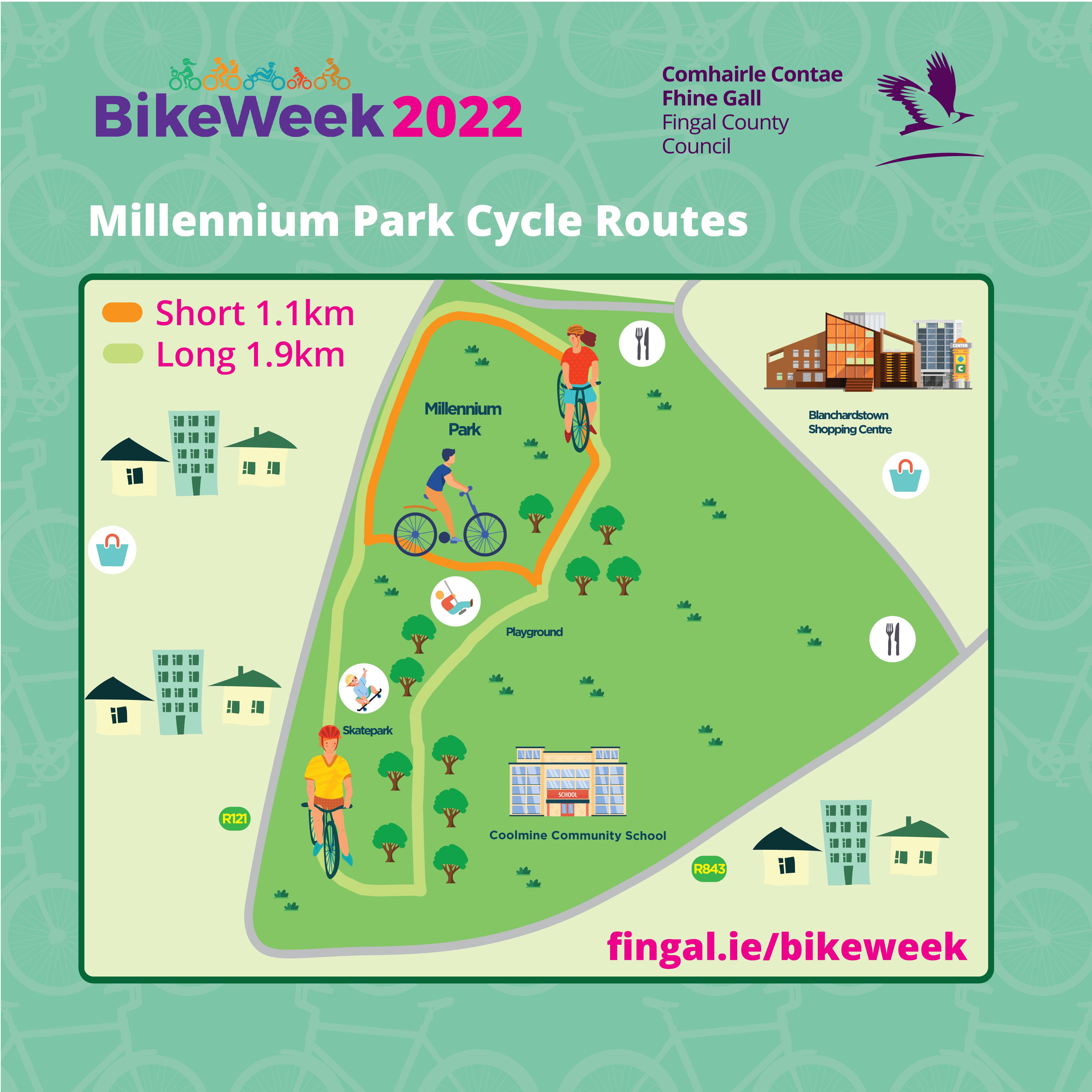 Millennium Park Cycle Map