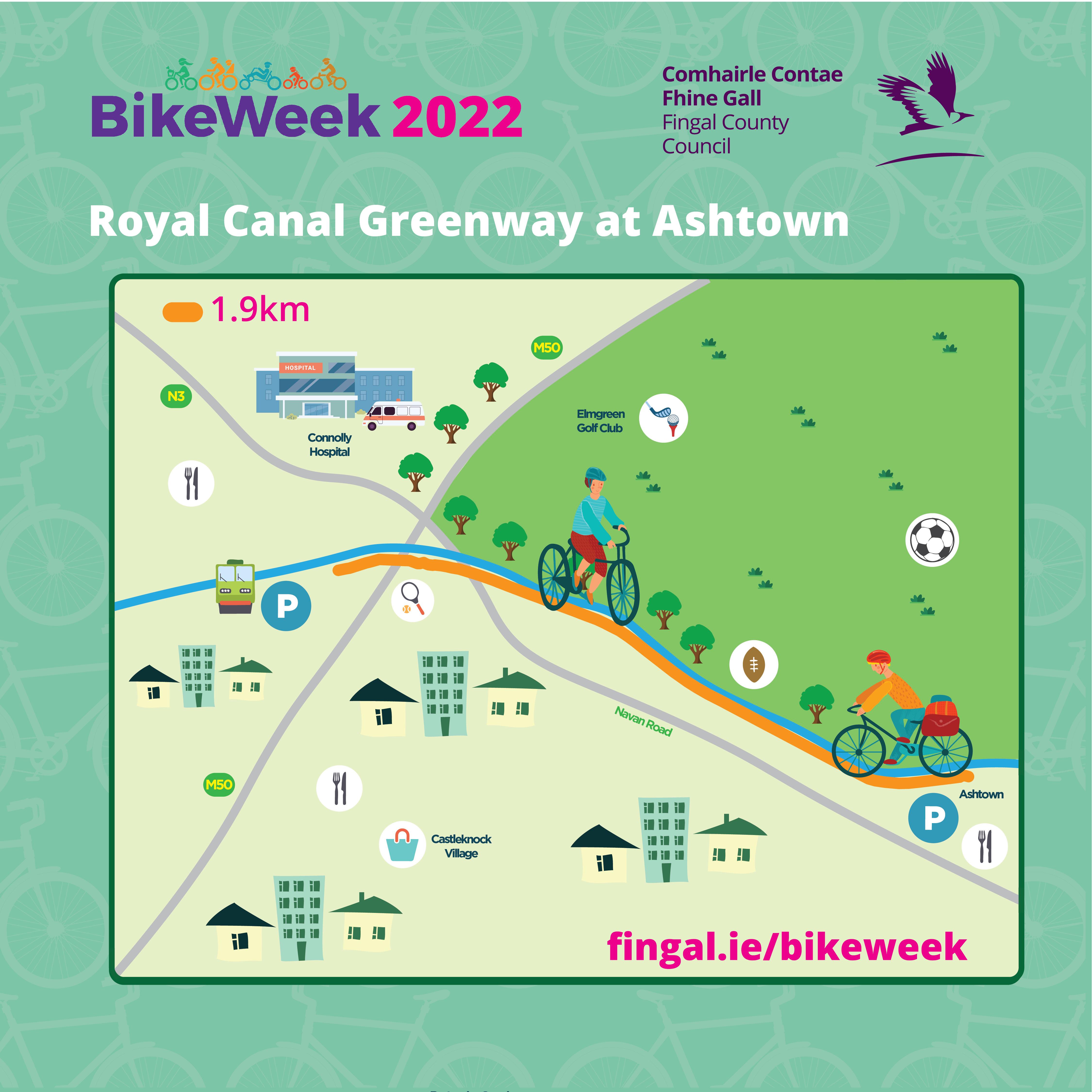 Royal Canal Greenway Cycle Map