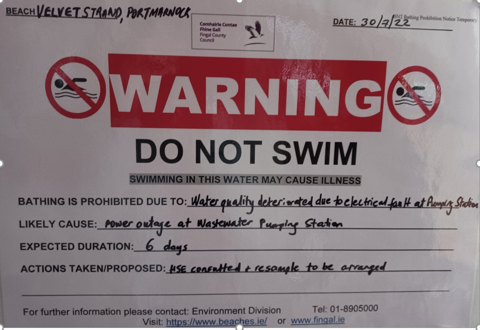 Portmarnock do not swim