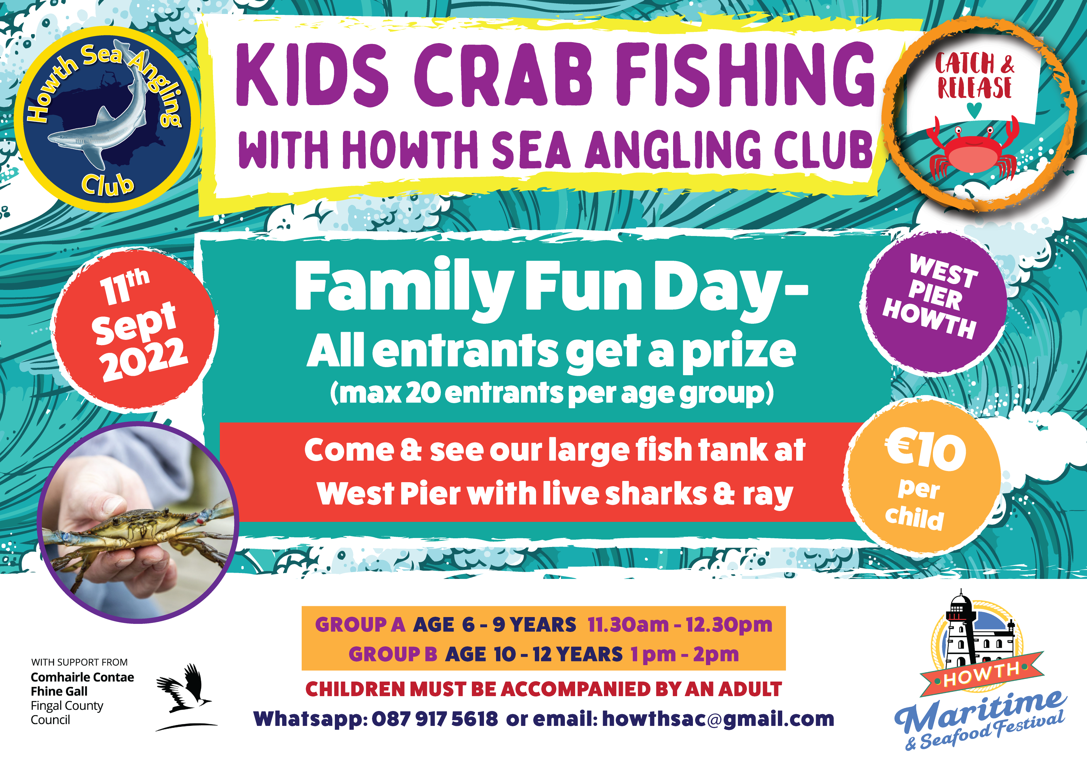 Howth Crab Fish Poster