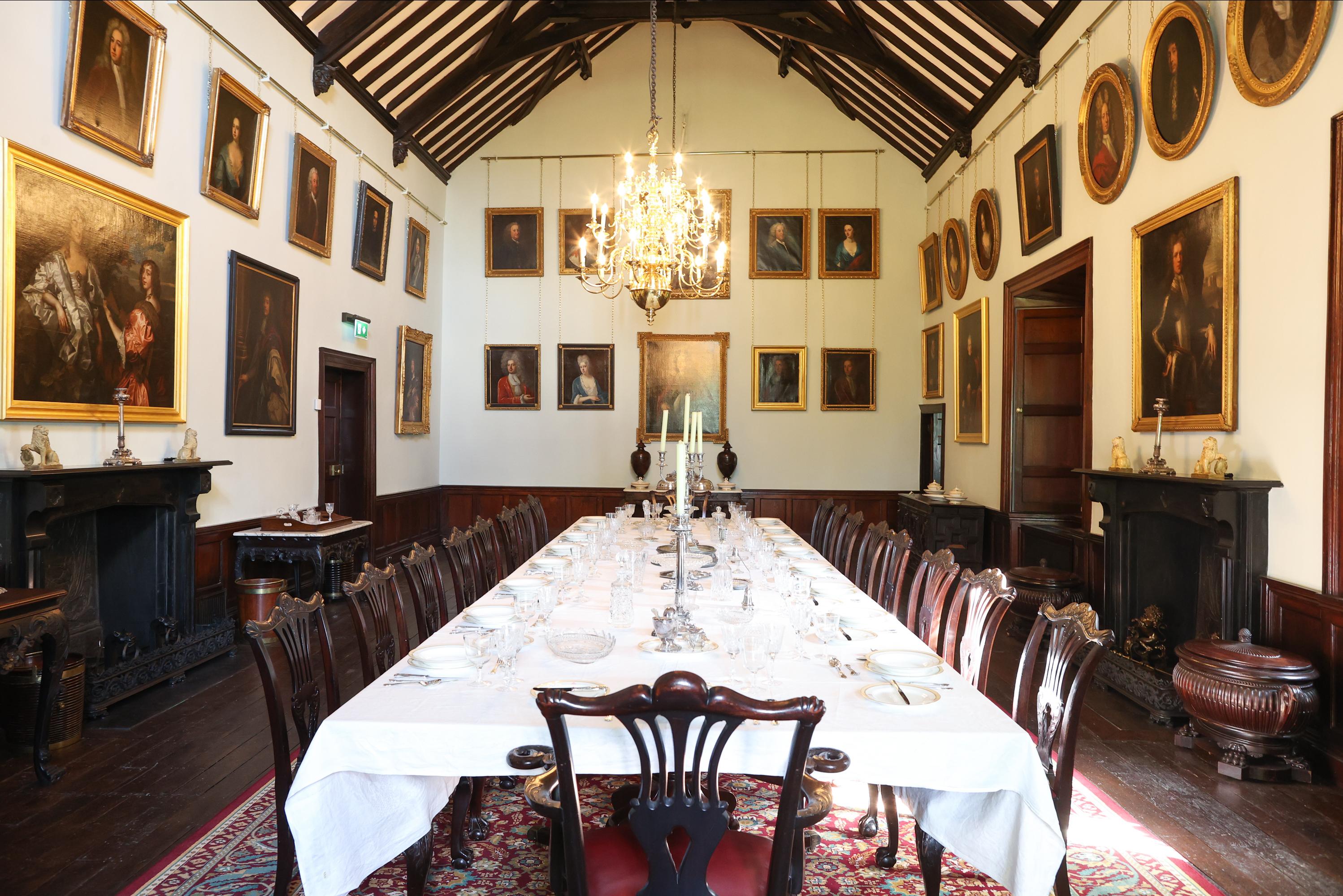 a rare collection of jacobite portraits feature in the Great Hall