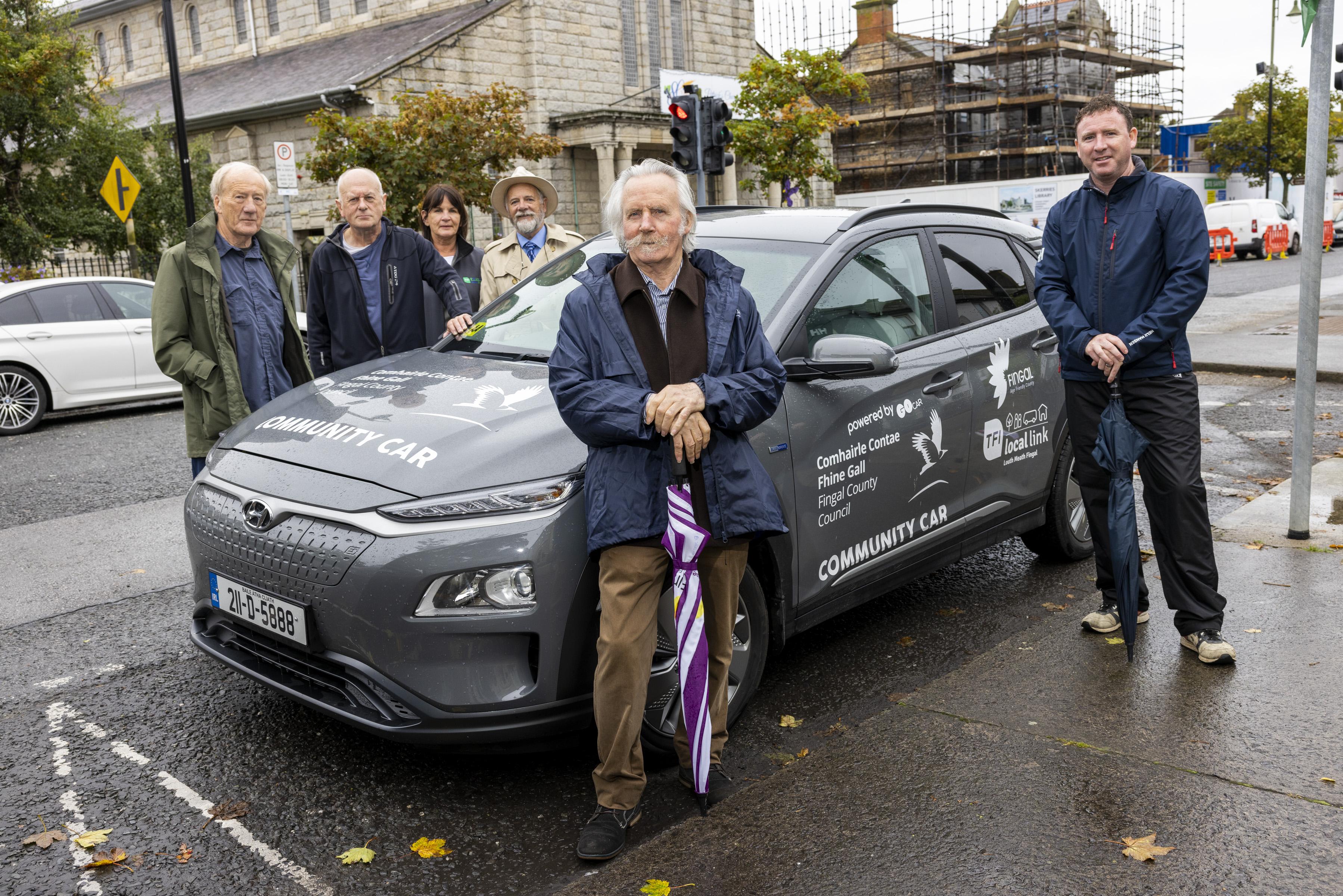 Community Car & Age Friendly volunteers at launch of Skerries Active Travel Plan consultation