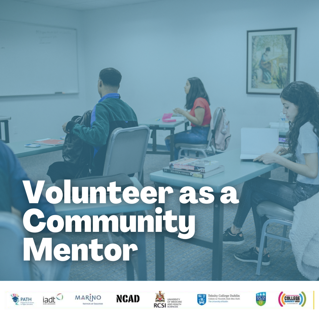 volunteer as a community mentor poster