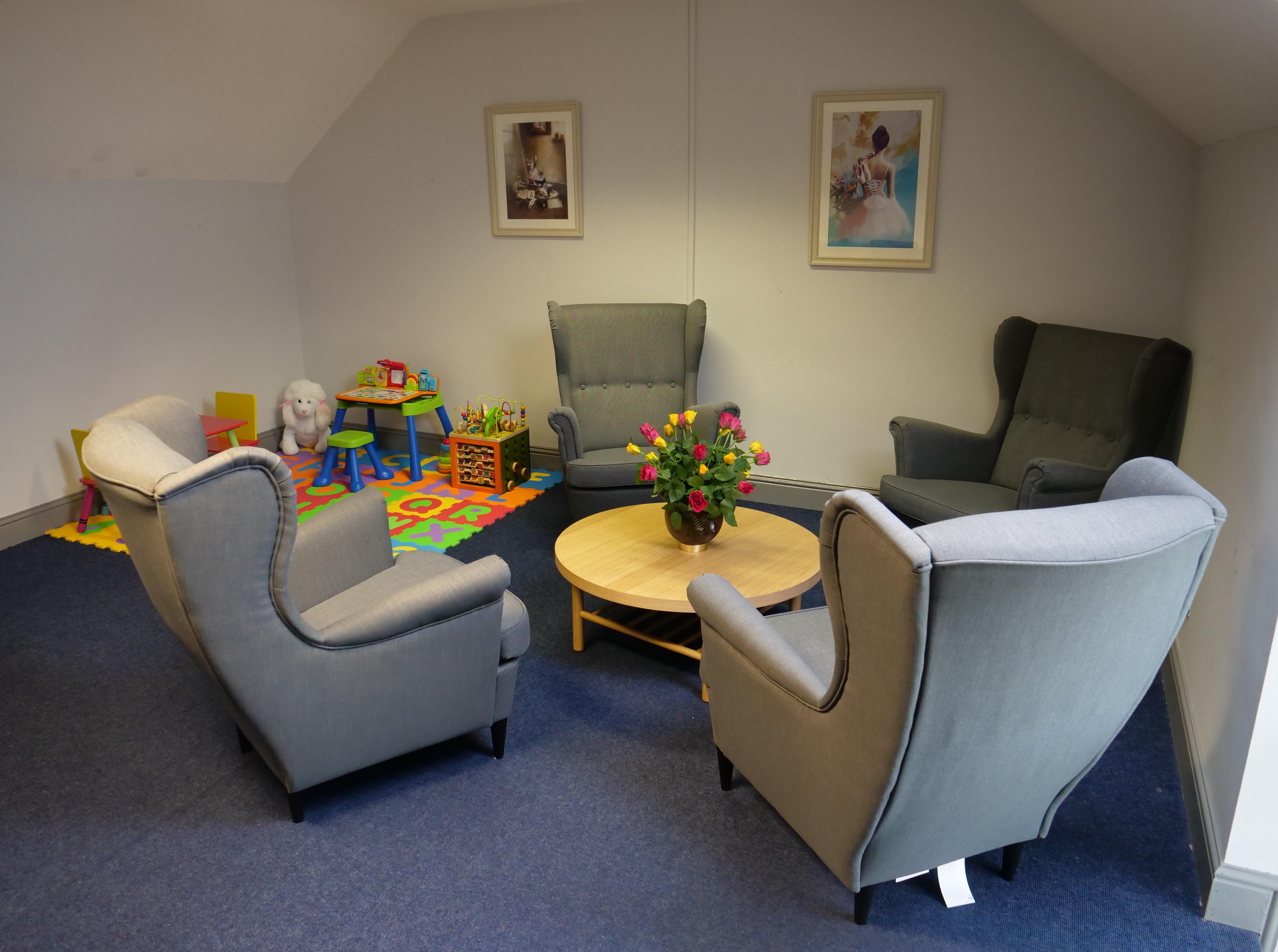 Welcome Rooms will have TVs, books, board games and other activities to relax with