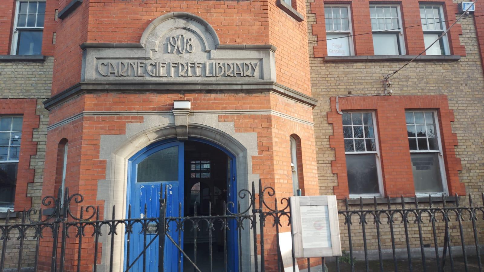 External shot of Carnegie Library in Swords