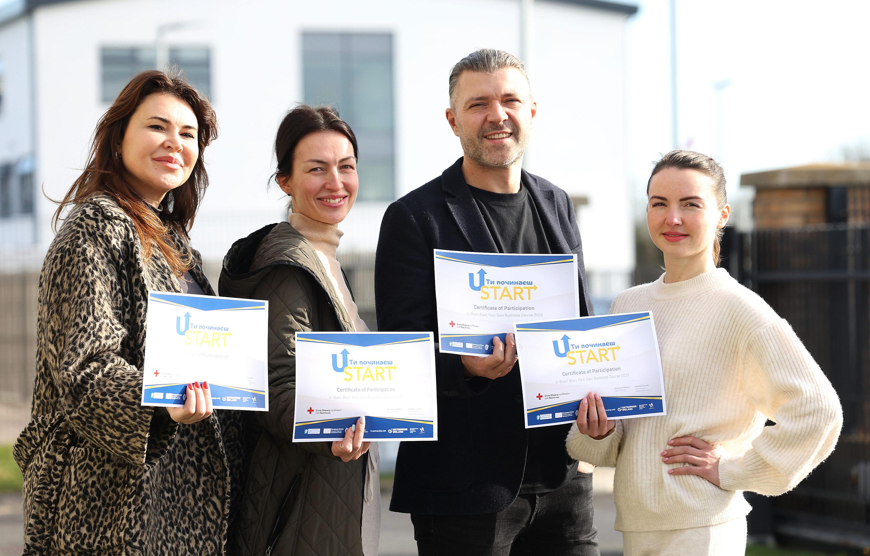 The Irish red Cross and the Fingal Ukrainian Response Forum have been helping budding Ukrainian entrepreneurs to get on their feet across Ireland