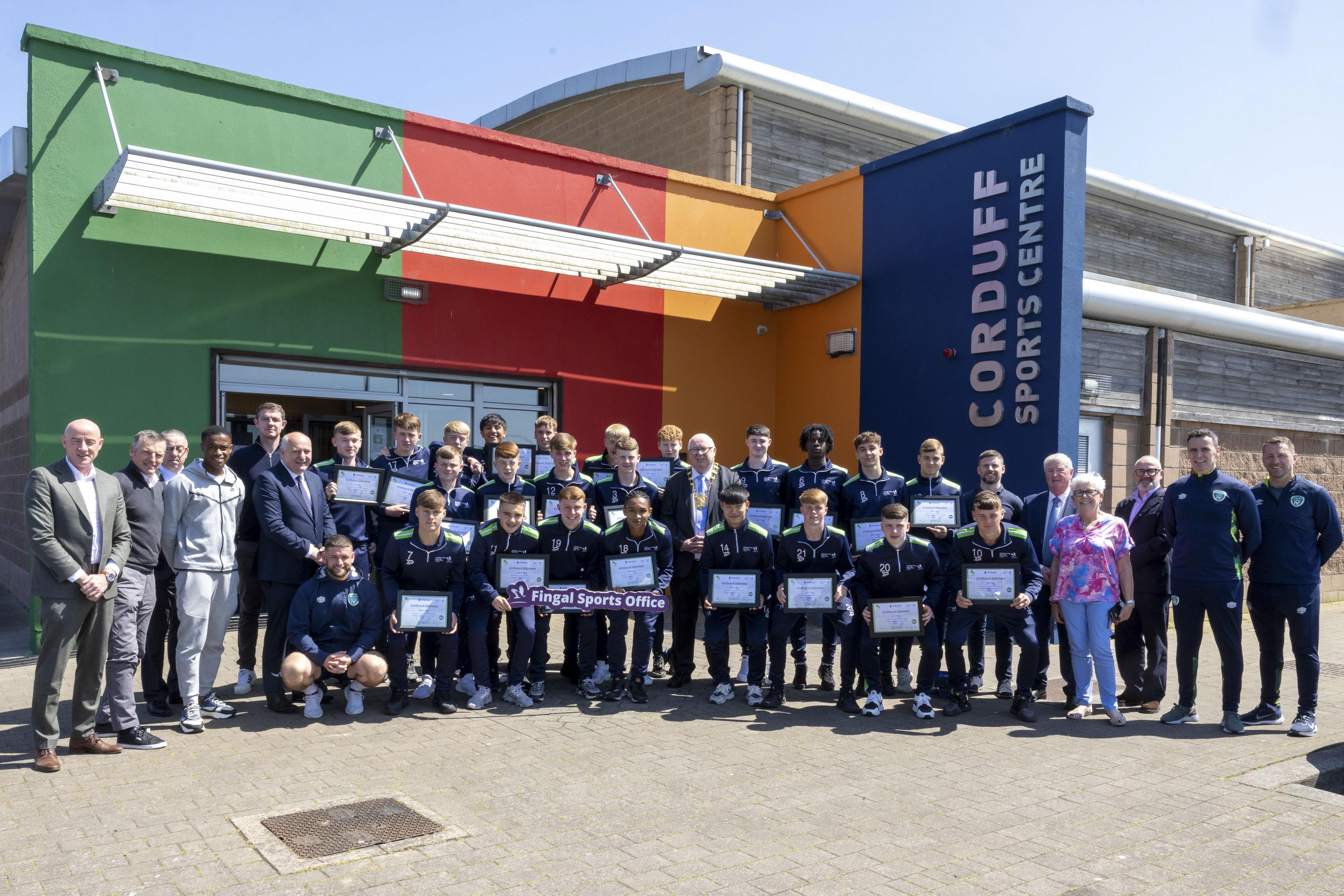 25 students have graduated from this year's Fingal-FAI football & fitness TY course