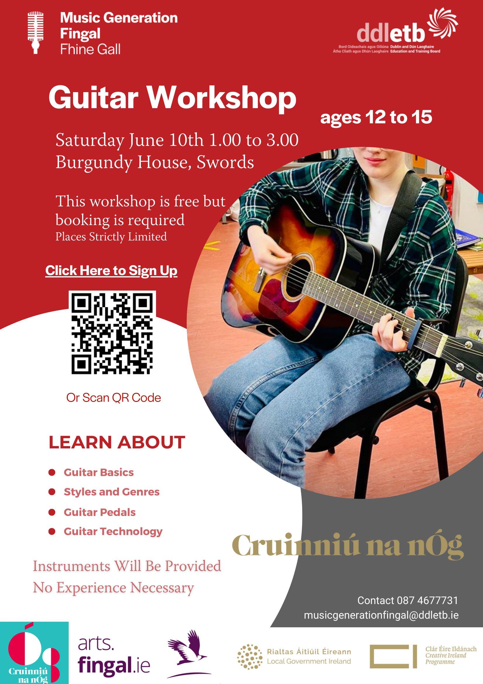 guitar workshop poster