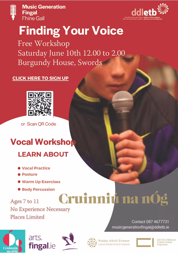 vocal workshop poster