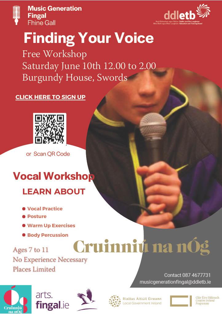 vocal workshop poster