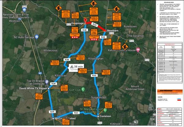 Map of R125-10 and R125-11 Ashbourne Road Swords