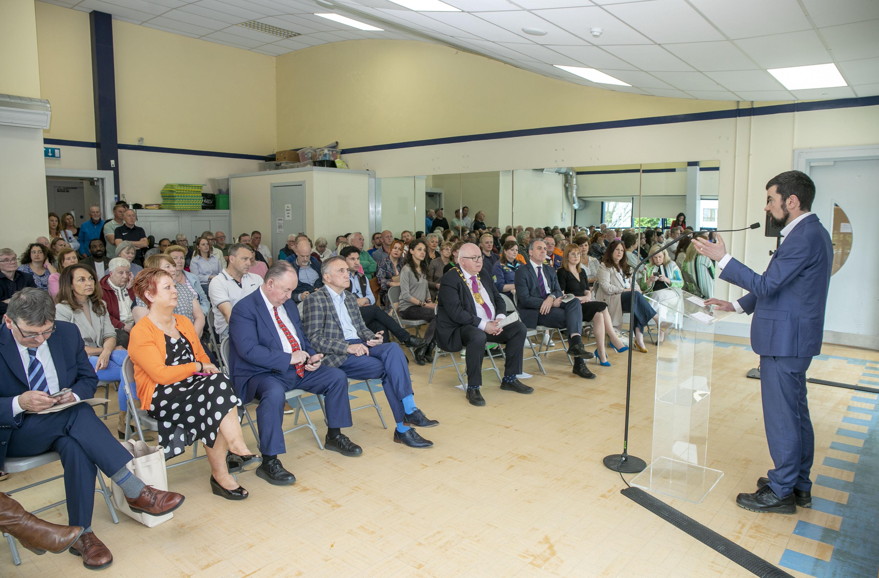 The Minister of State with responsibility for Community Development and Charities, Joe O'Brien at Donabate 