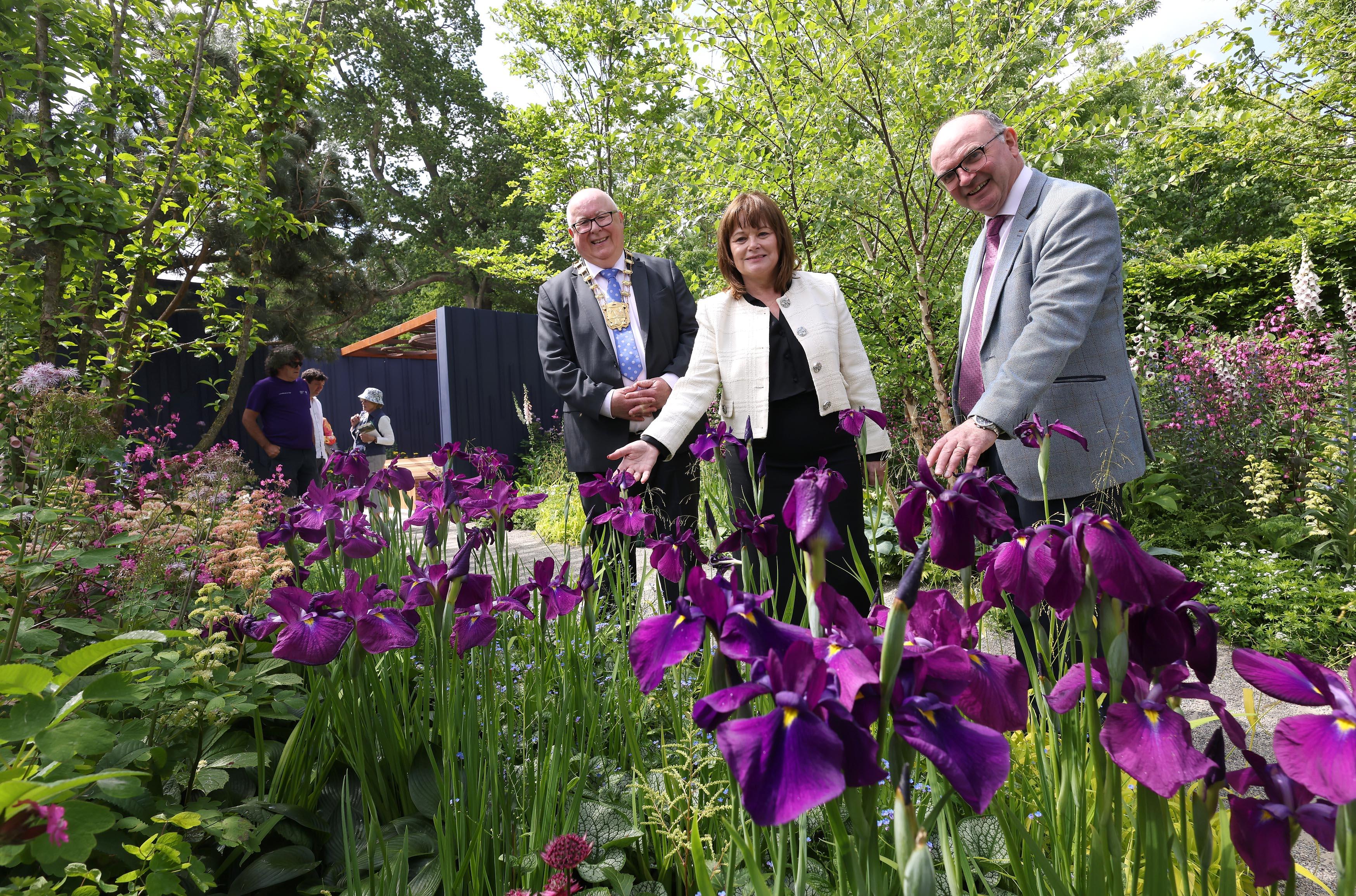 Bloom 2023 visit by CE Mayor and Kevin Halpenny