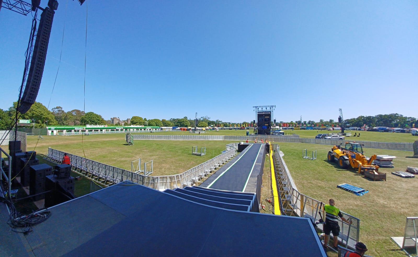 The final touches are being done at Malahide ahead of Depeche Mode headlining