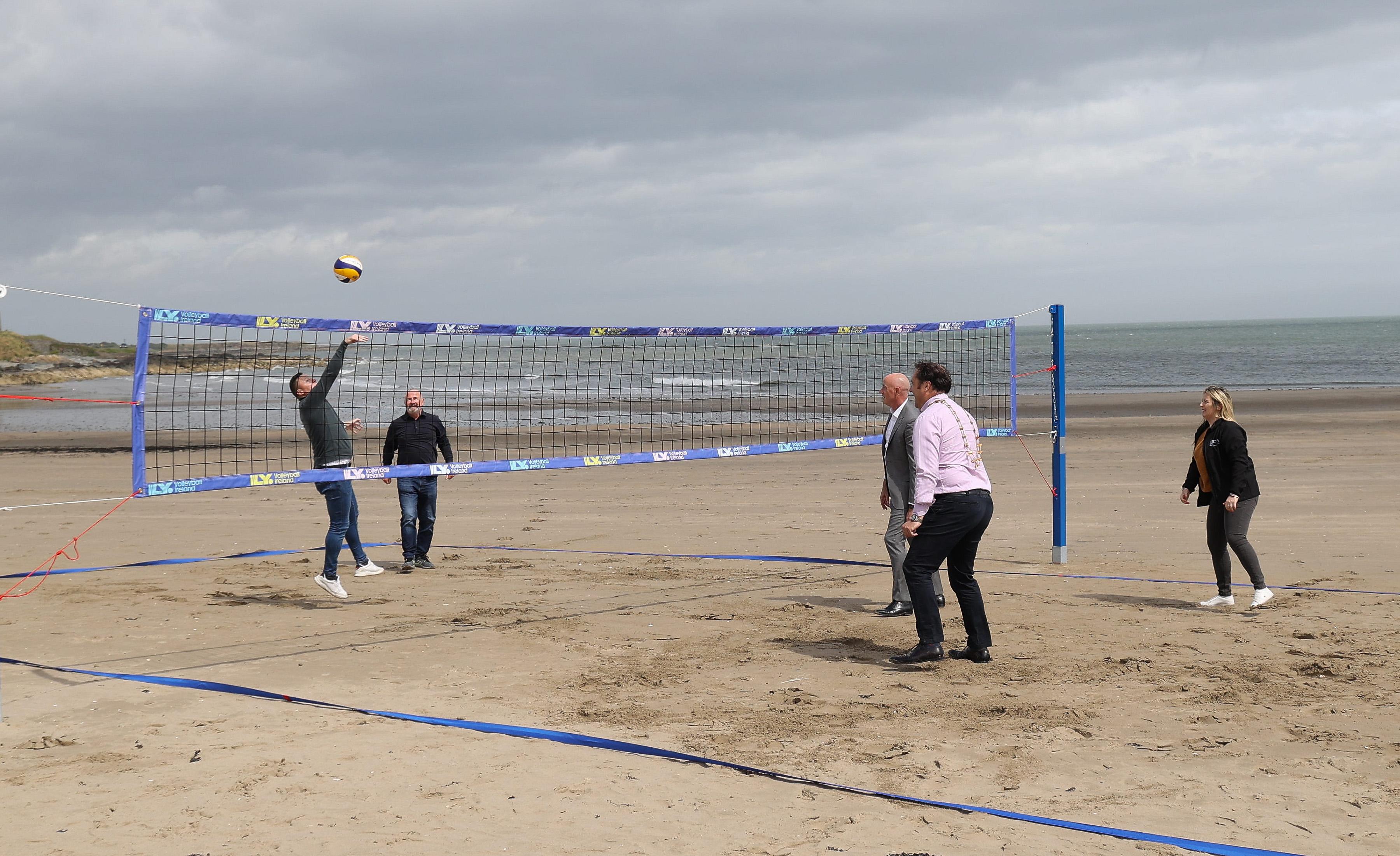 Balbriggan Vollyball net being used