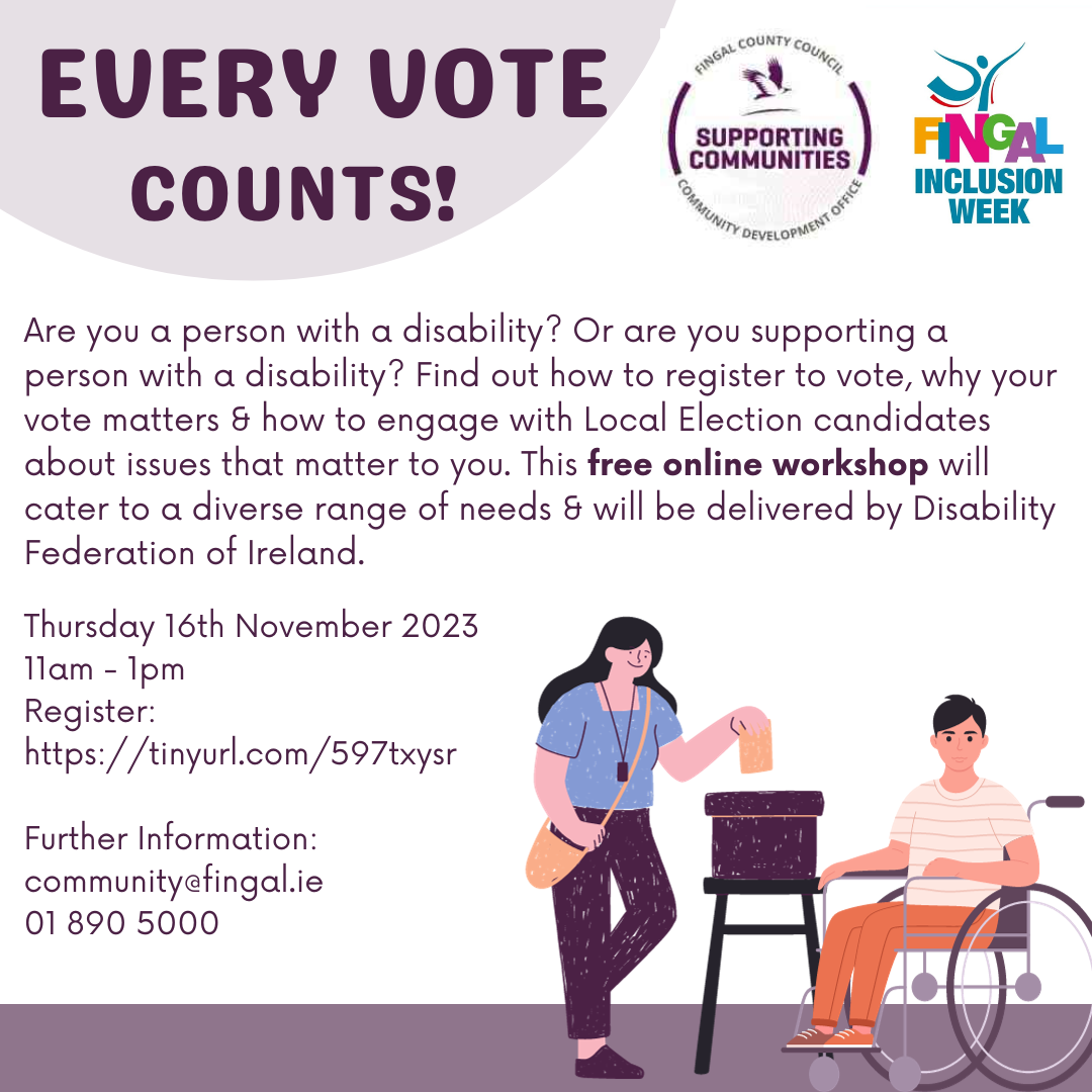 Free Online Workshop - Disability Federation of Ireland