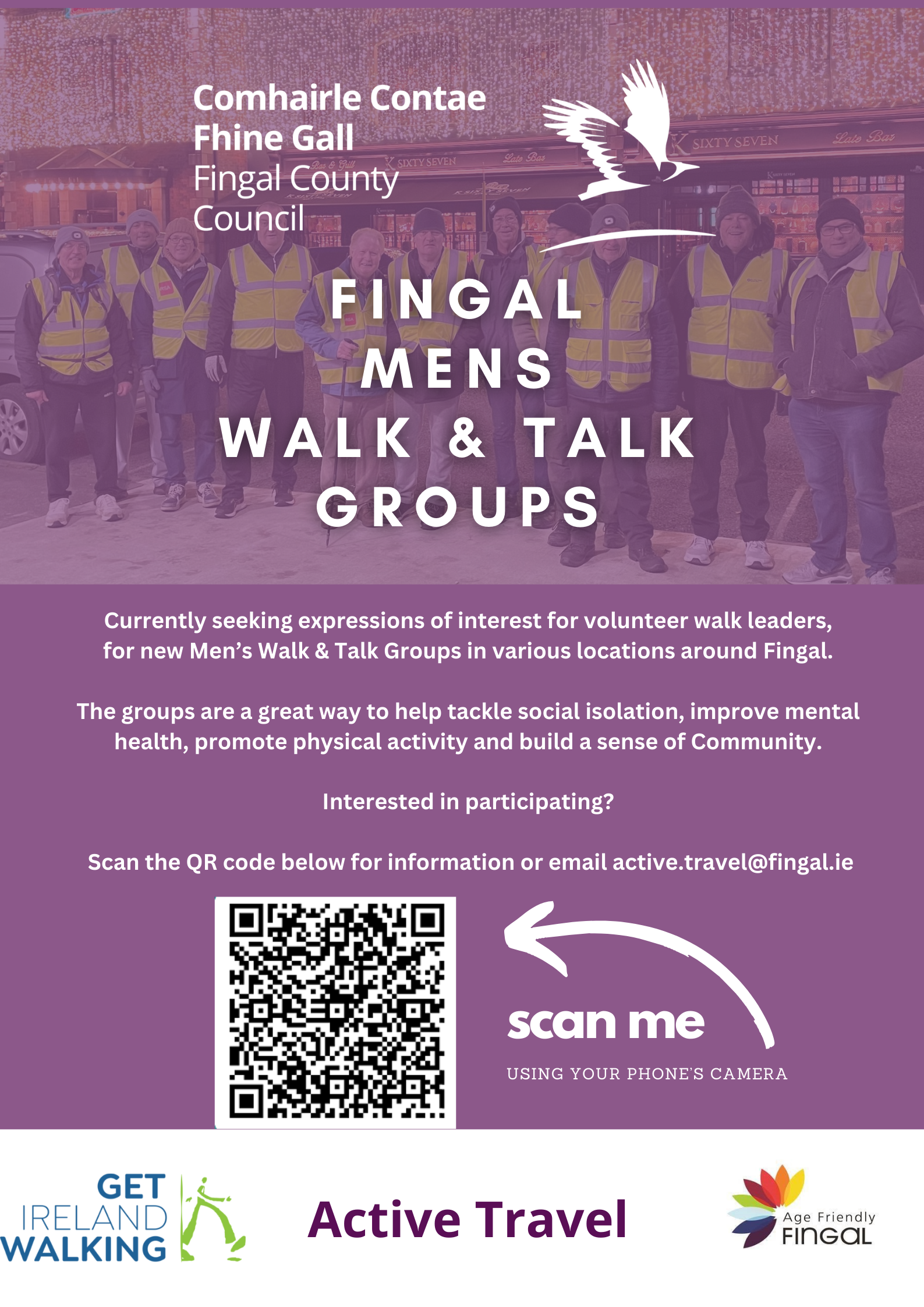 Mens walk and talk poster