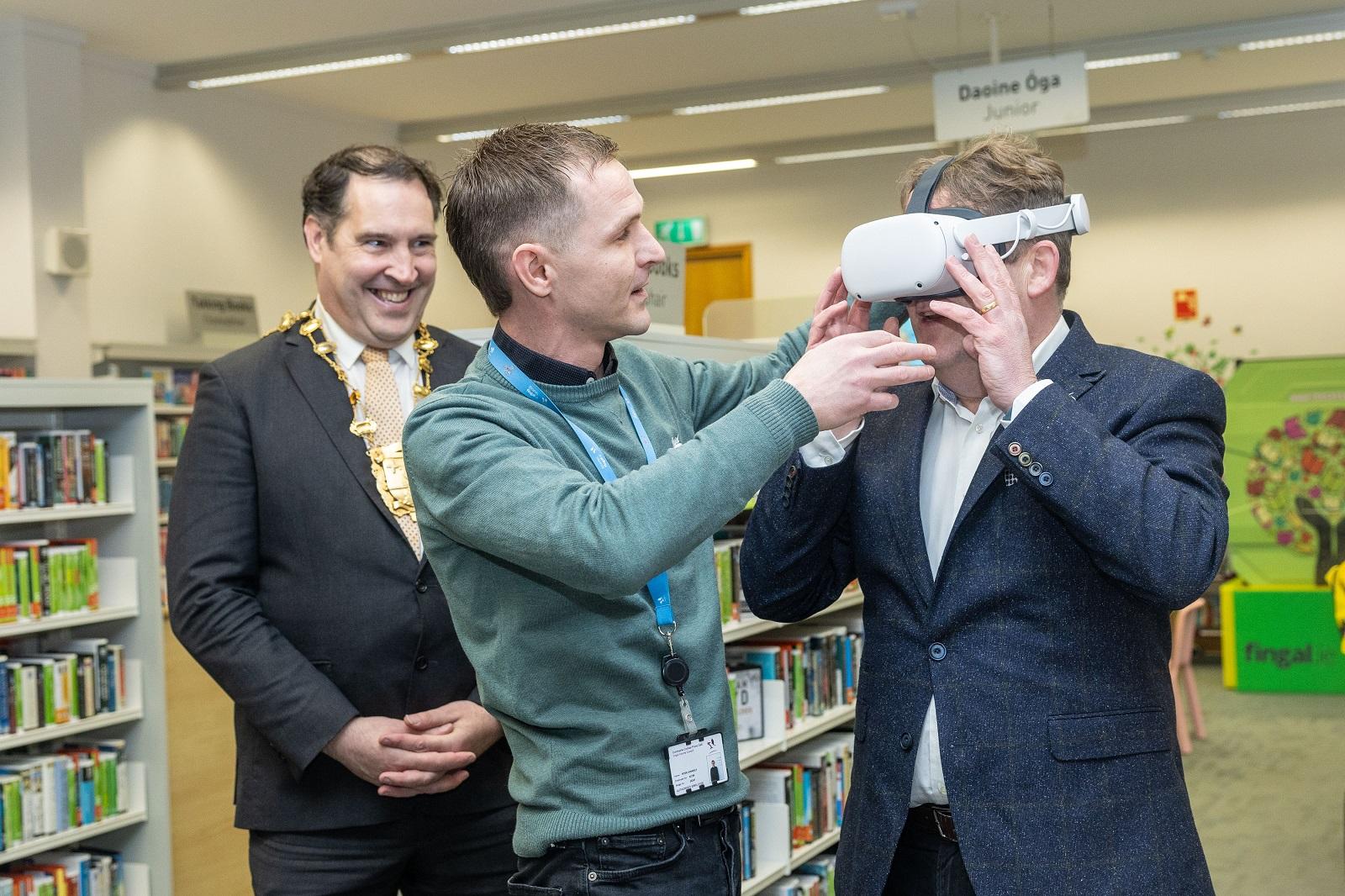 VR sets give a great interactive experience for users of Fingal libraries