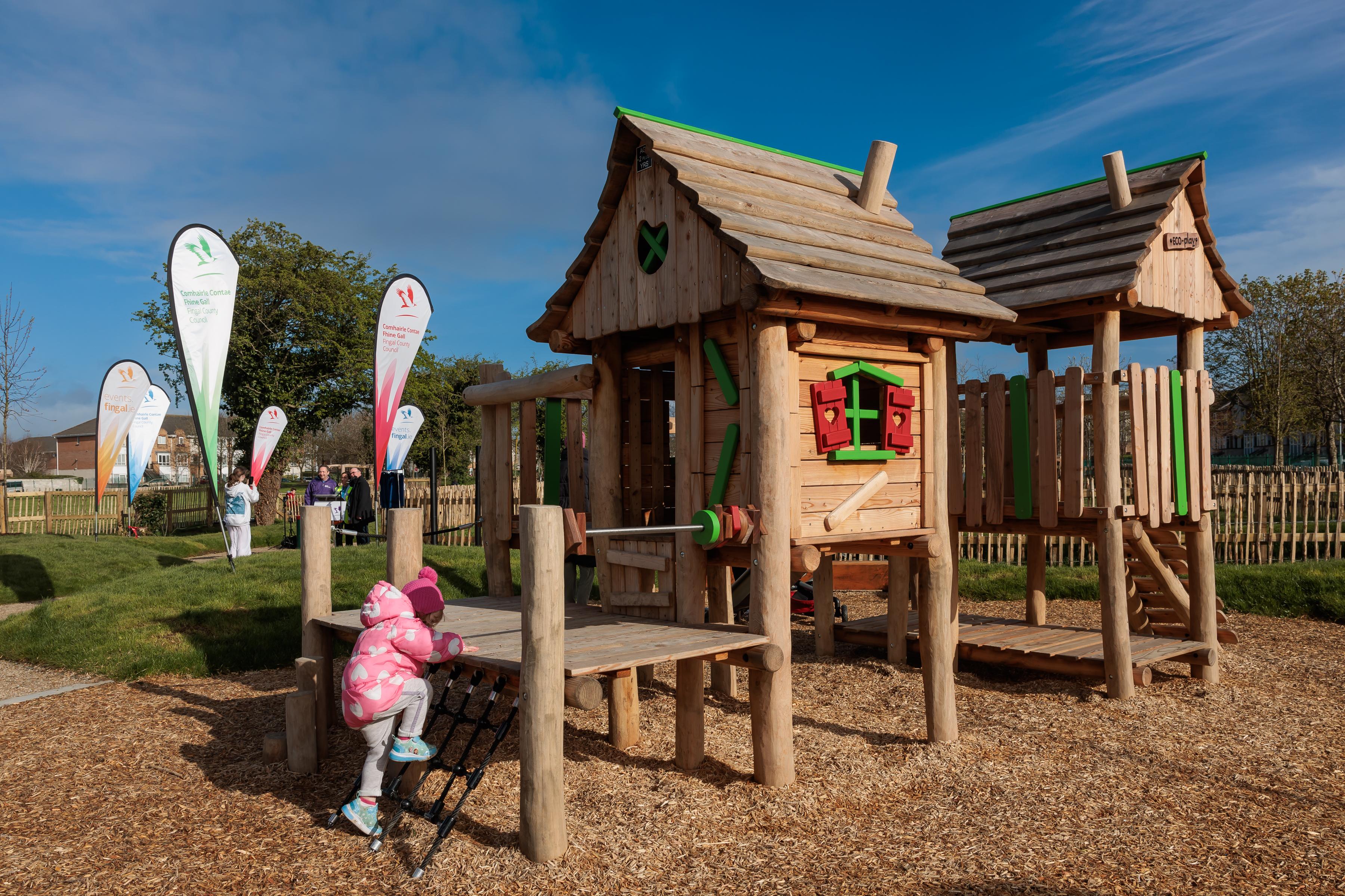 The new playground in Meakstown caters for people of all ages, with activities for toddlers, teenagers and adults