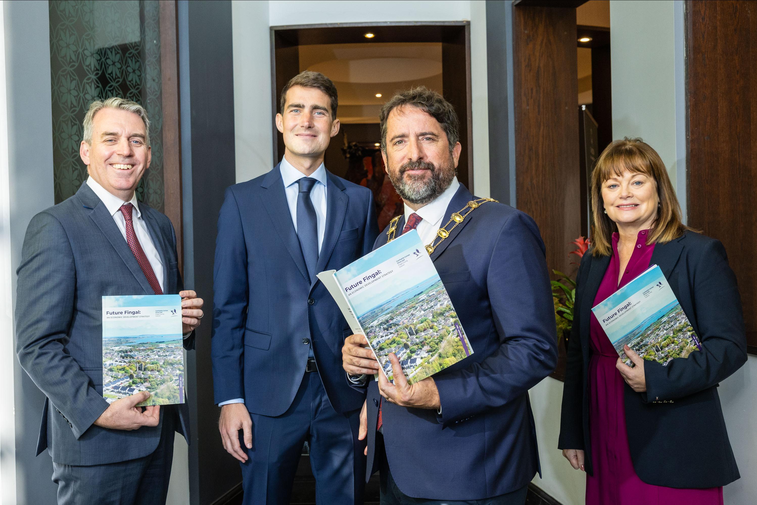 Brian McDonagh, Mayor of Fingal, was joined by Minister for Finance Jack Chambers to launch a new Economic Development Strategy