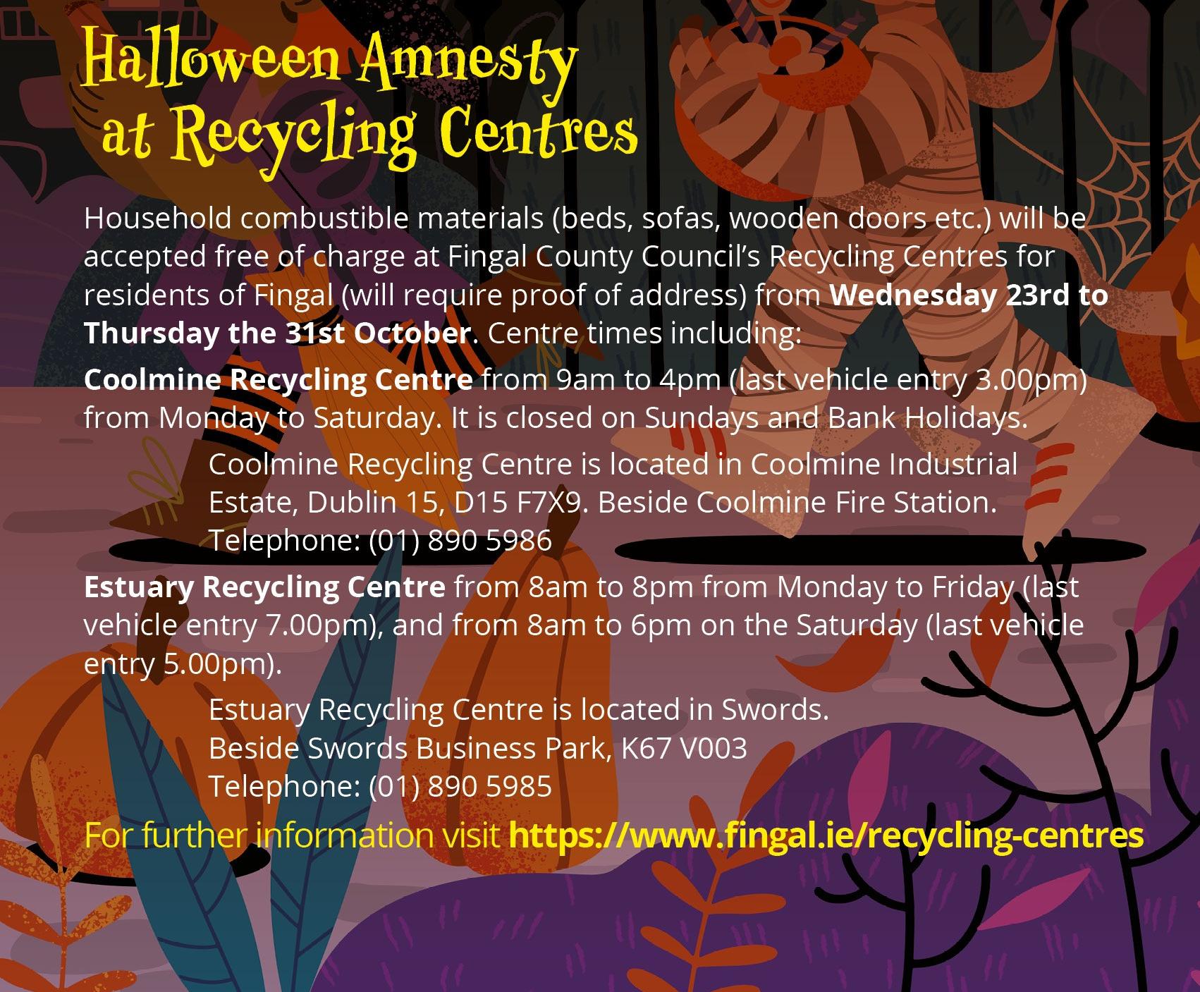Halloween amnesty at recycling centres.PNG