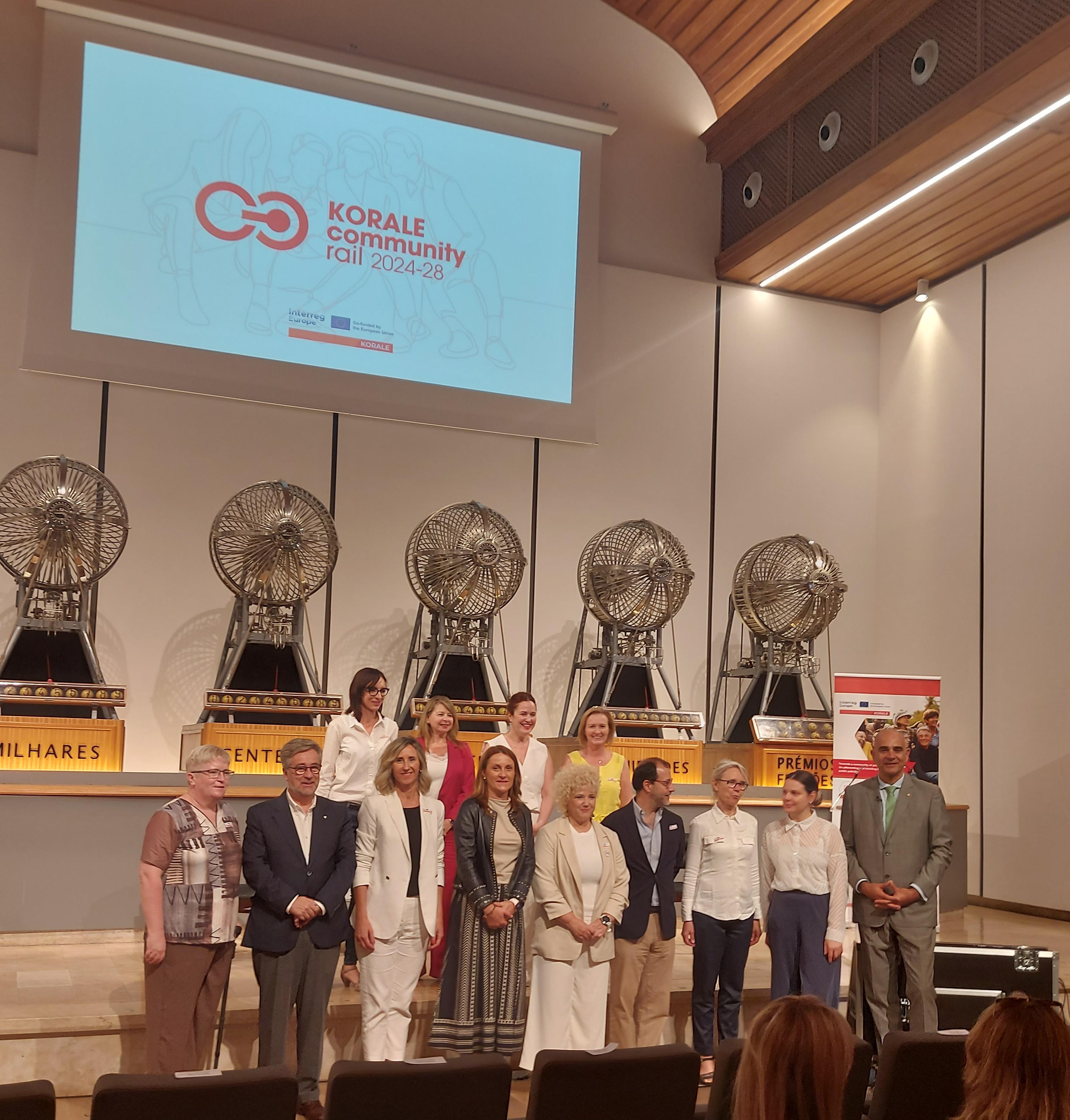 Korale Lisbon May 25 Naomi Weir with reps Austria, Denmark, Belgium, and the Basque Country