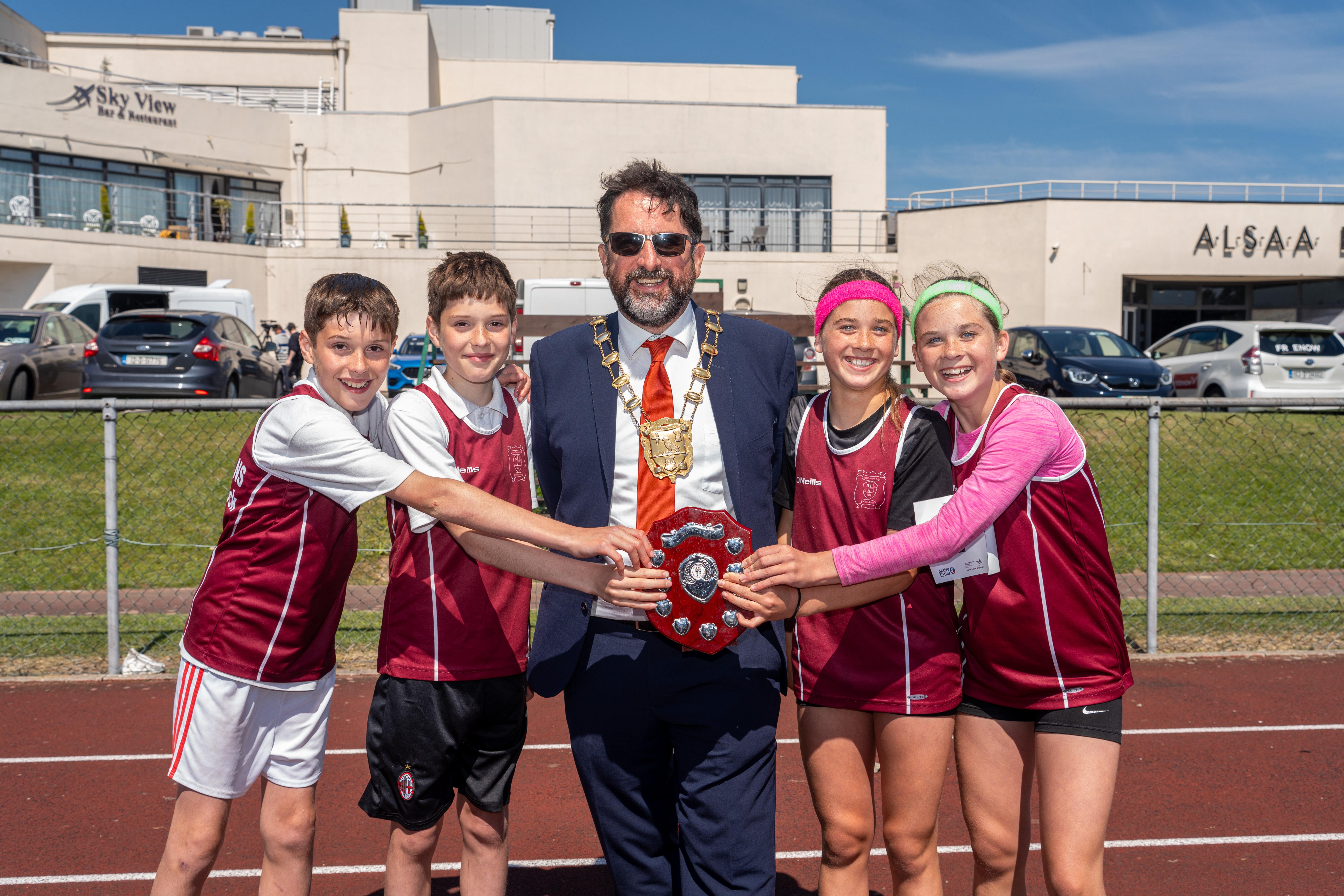 Mayor at Fingal Athletics League Final