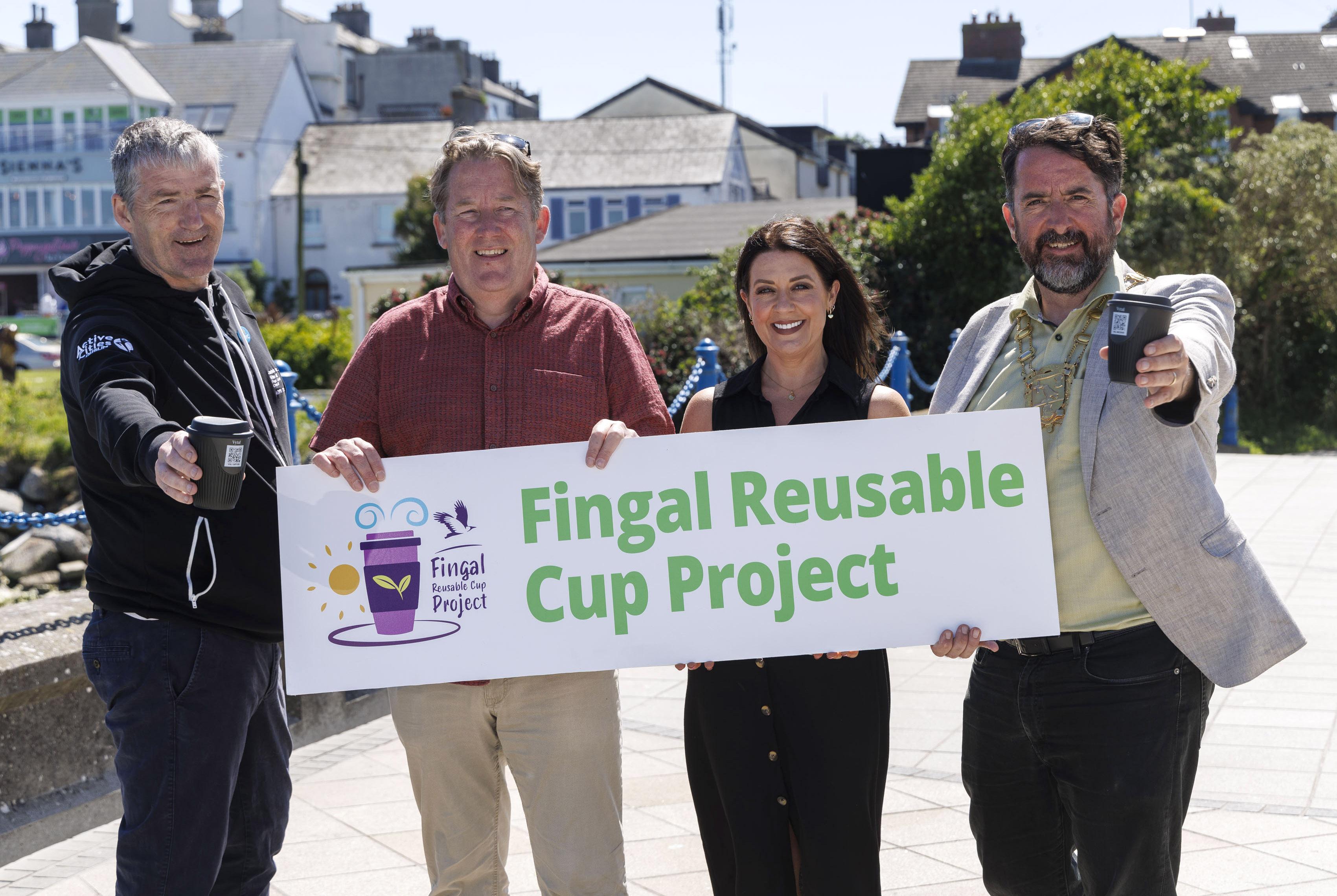 The Mayor of Fingal has launched a reusable cup project in Malahide