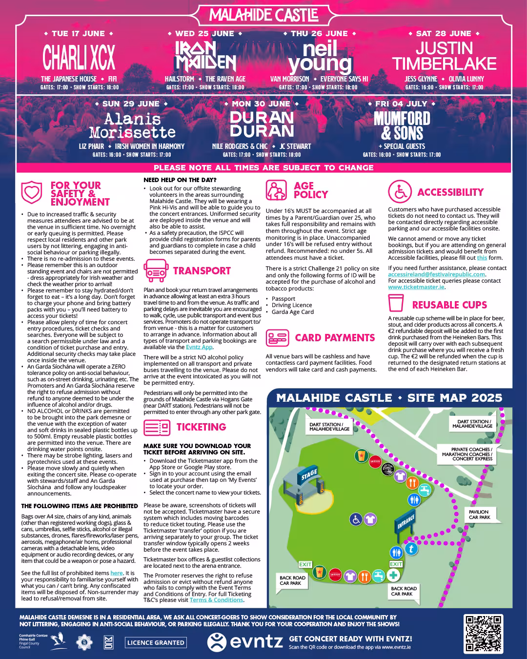 Malahide Castle Summer 2025 Info 