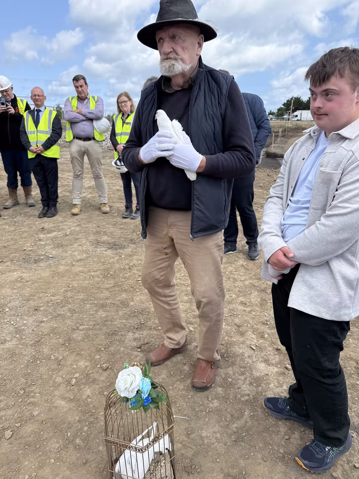 Two doves have marked the sod turning at St Michael's School in Skerries