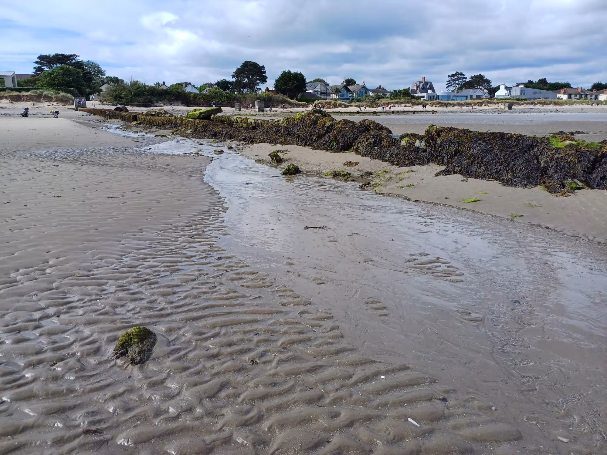 Burrow beach pipeline before