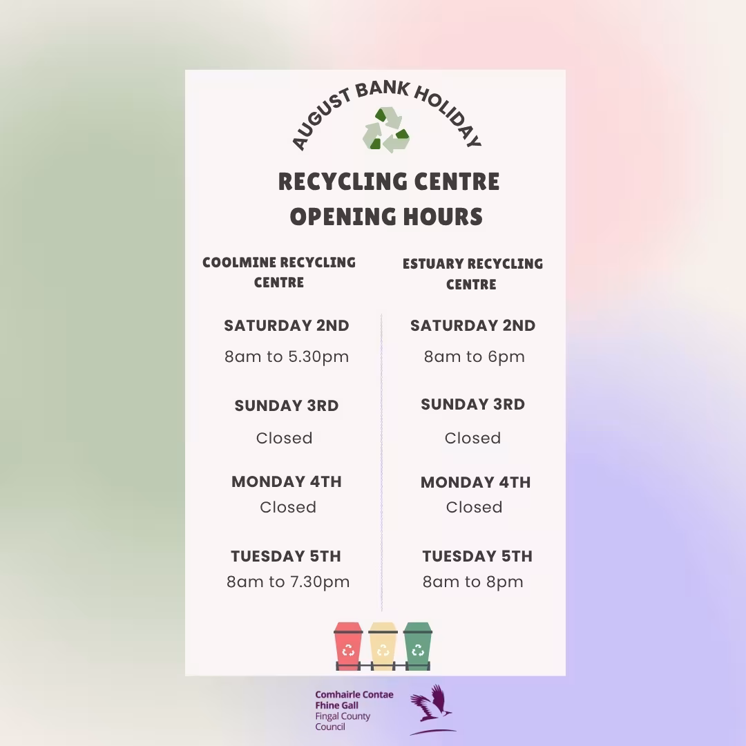 opening hours recycling centre