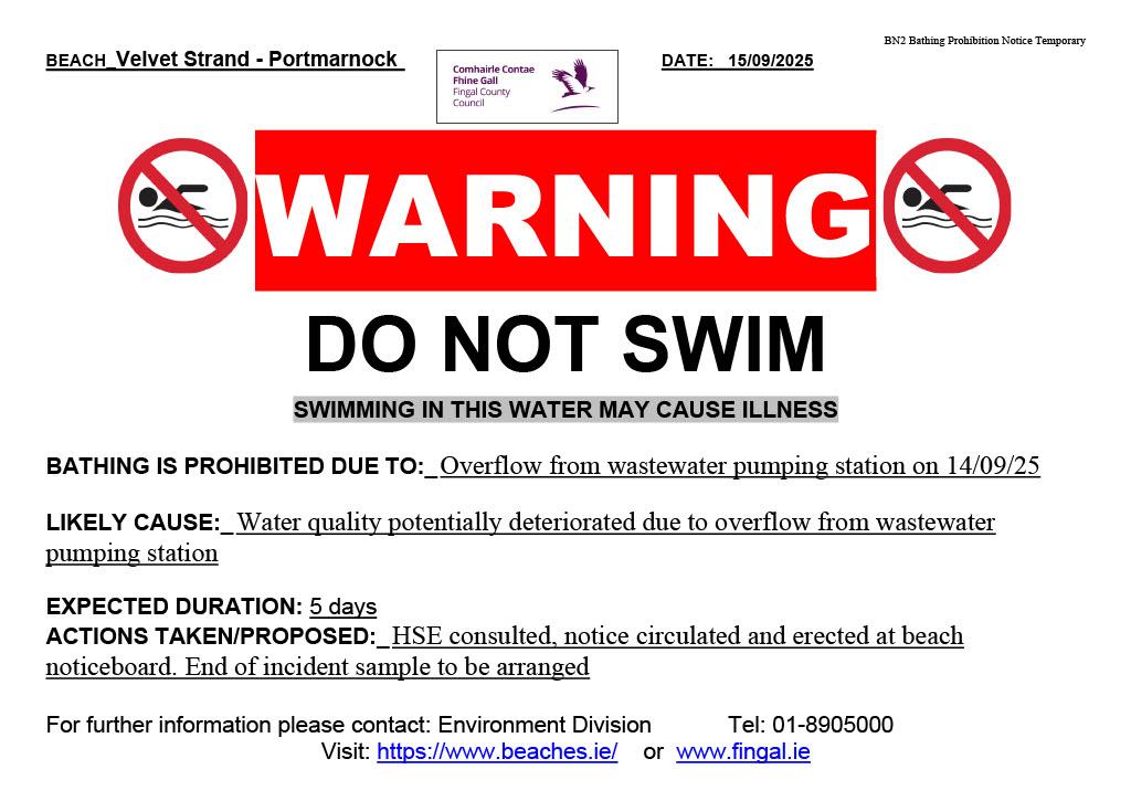 Do not swim 15.09.25