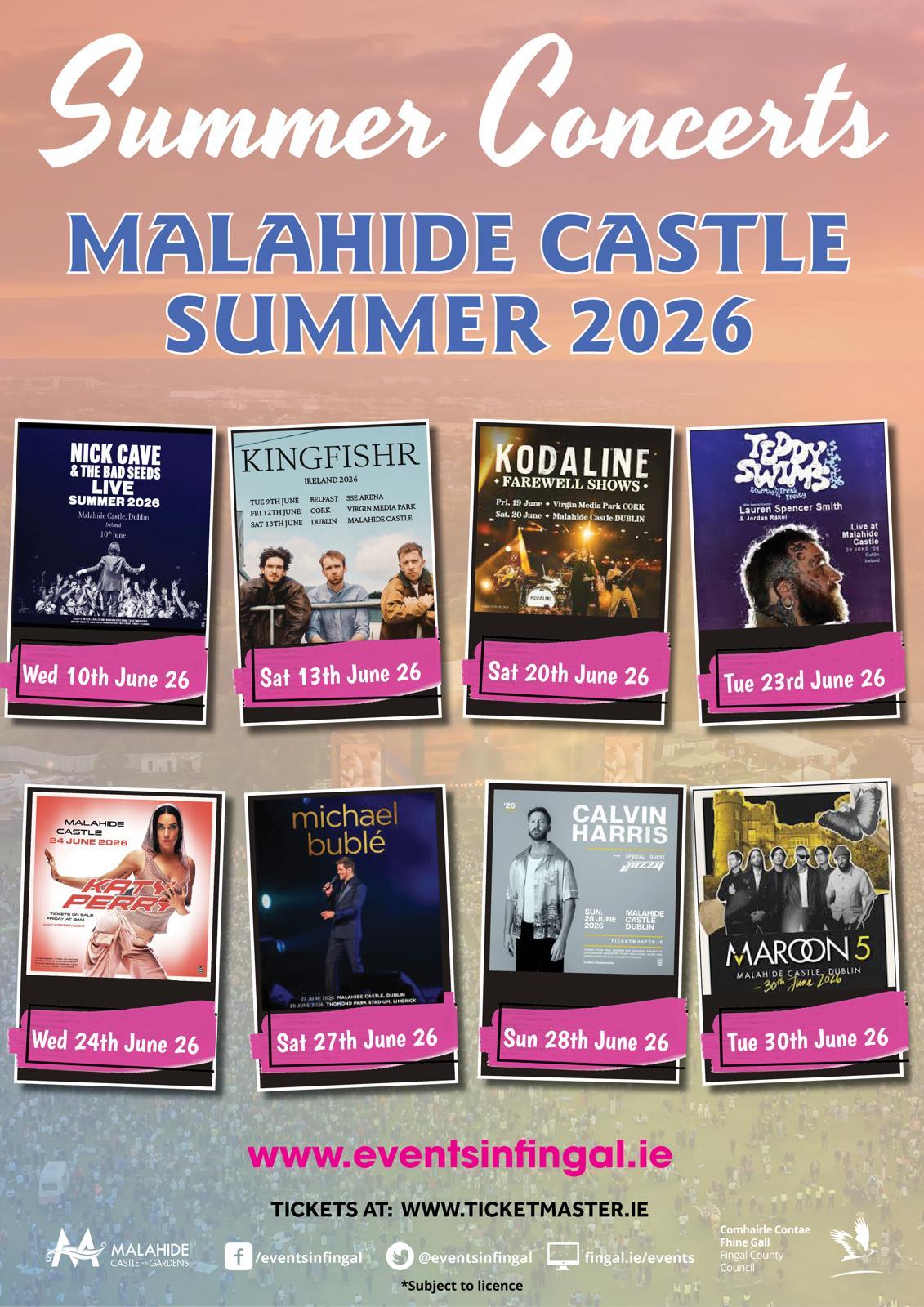 Malahide Castle Summer Concerts 2026
