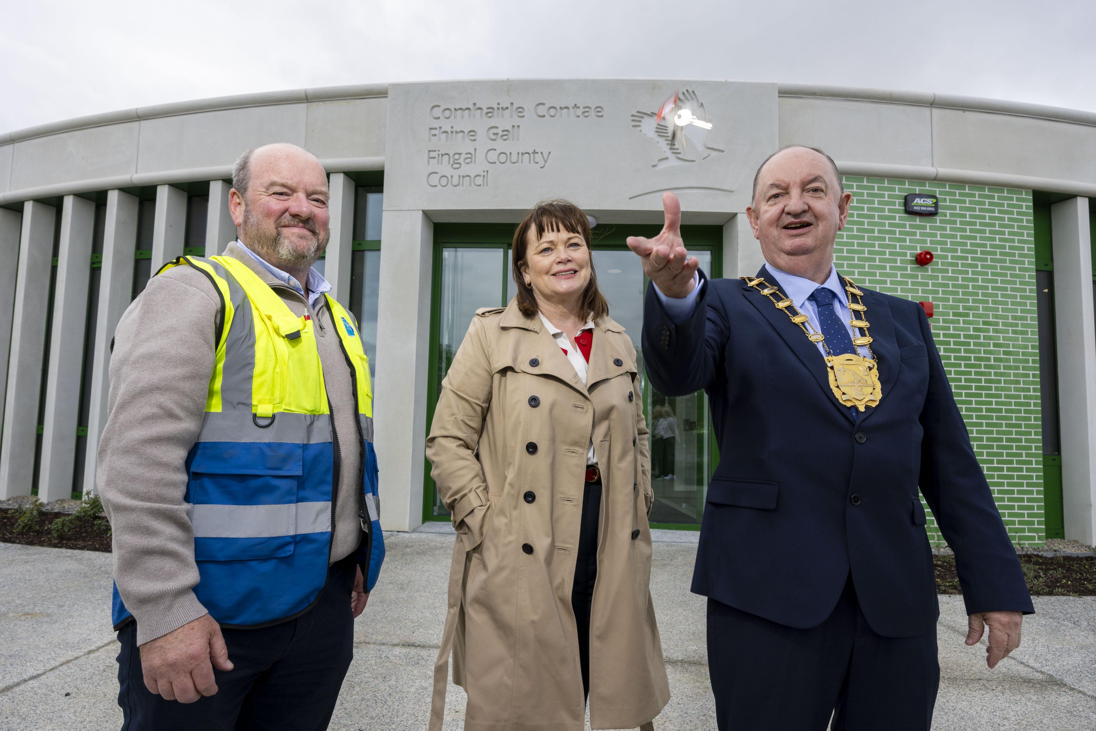 Keys have been handed to Fingal County Council for the new Racecourse Community Centre in Baldoyle
