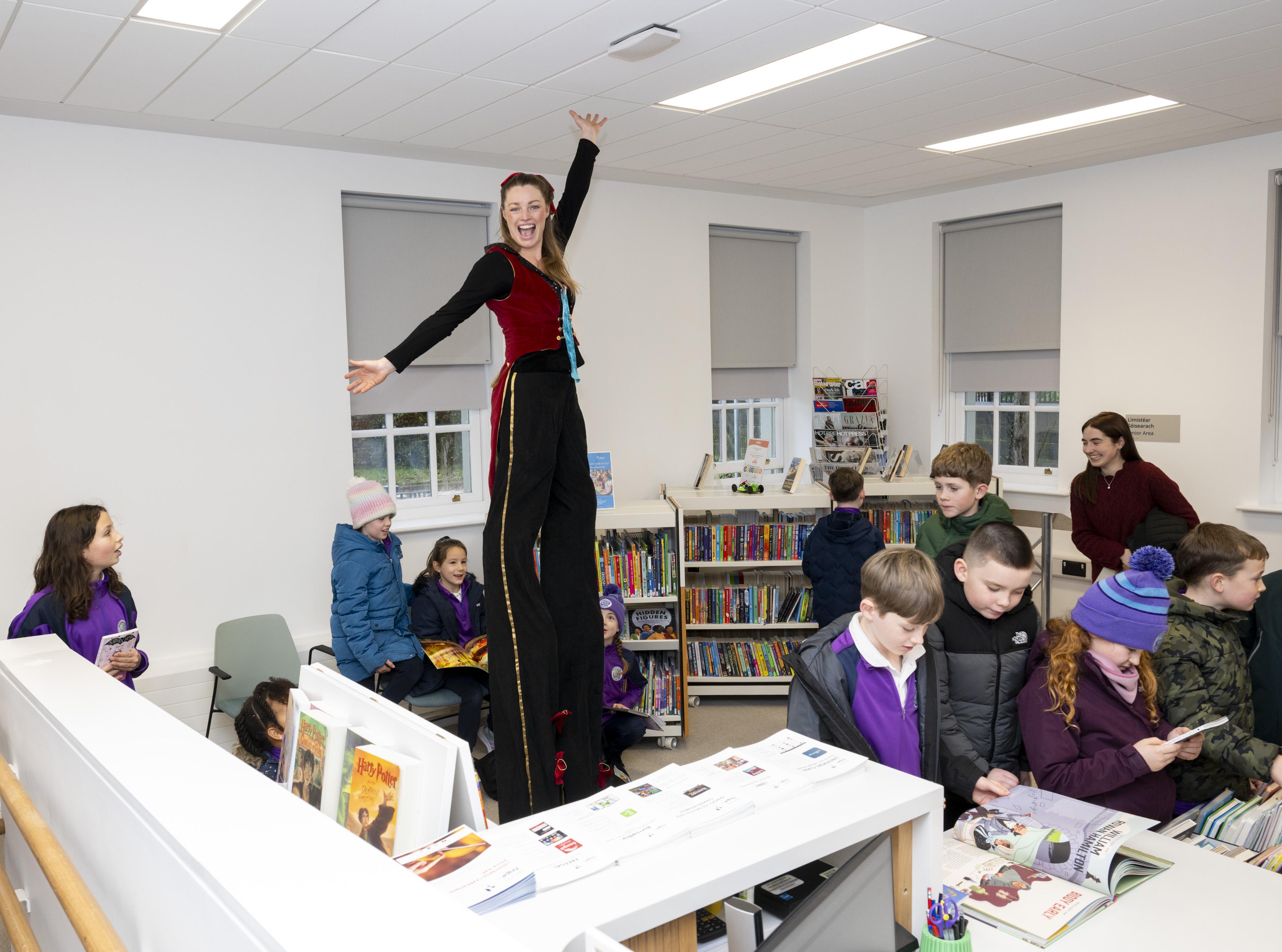 Circus and magic acts helped open the new Donabate Library