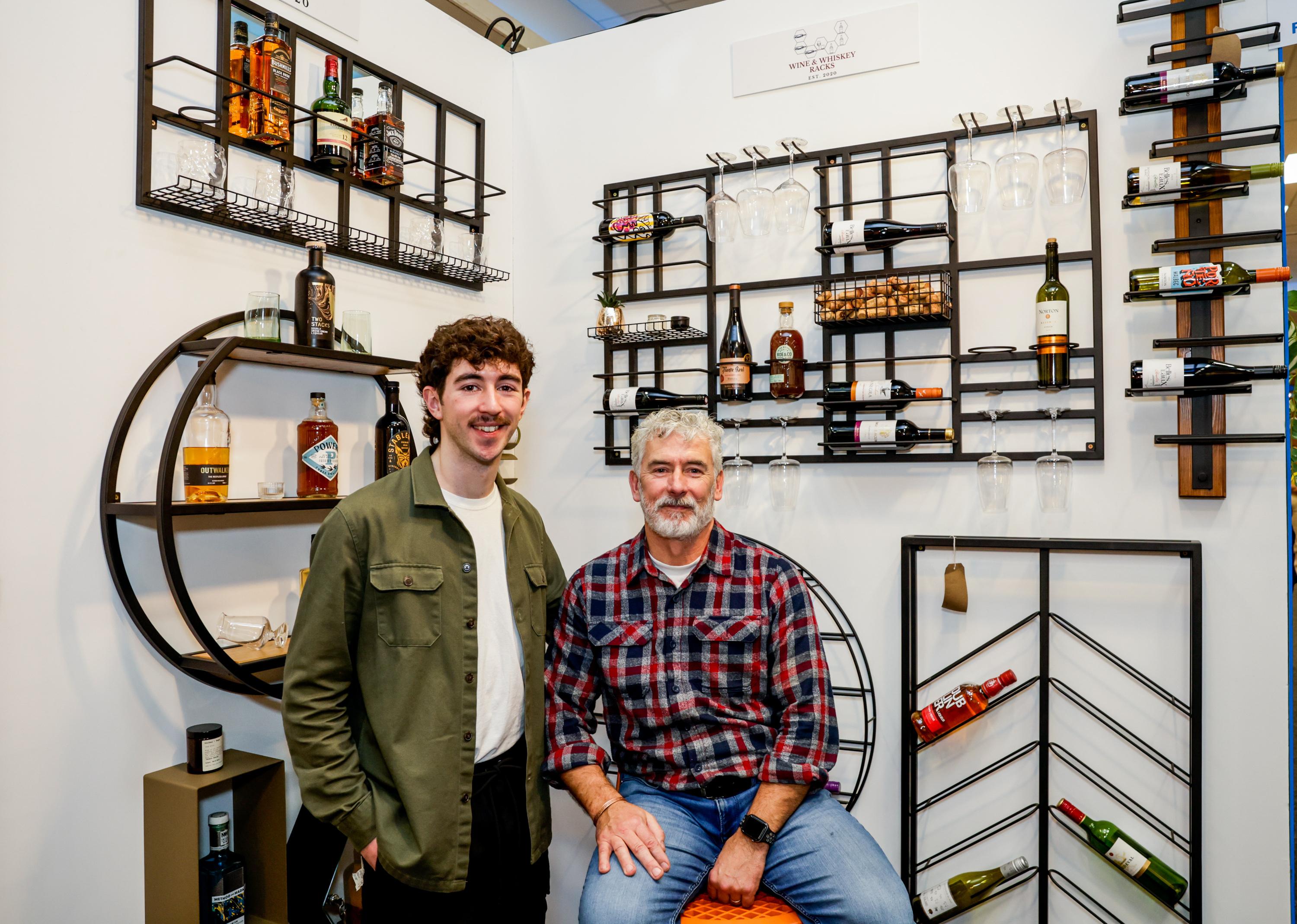 Wine and Whiskey Racks display at LEO Showcase 2026