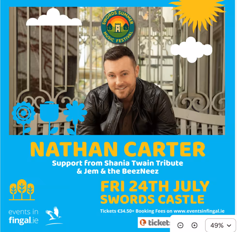 Swords Concert 2026 Nathan Carter