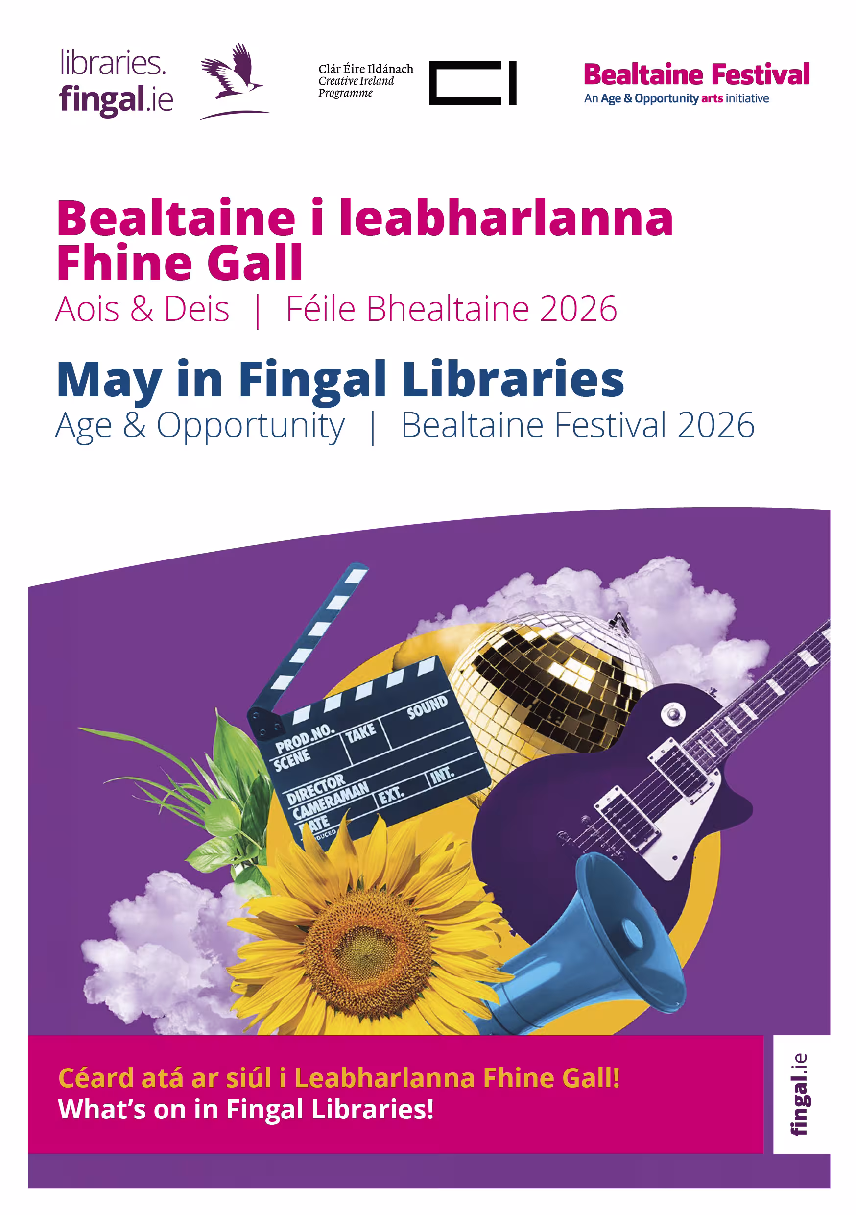 Bealtaine i leabharlanna Fhine Gall / May in Fingal Libraries
