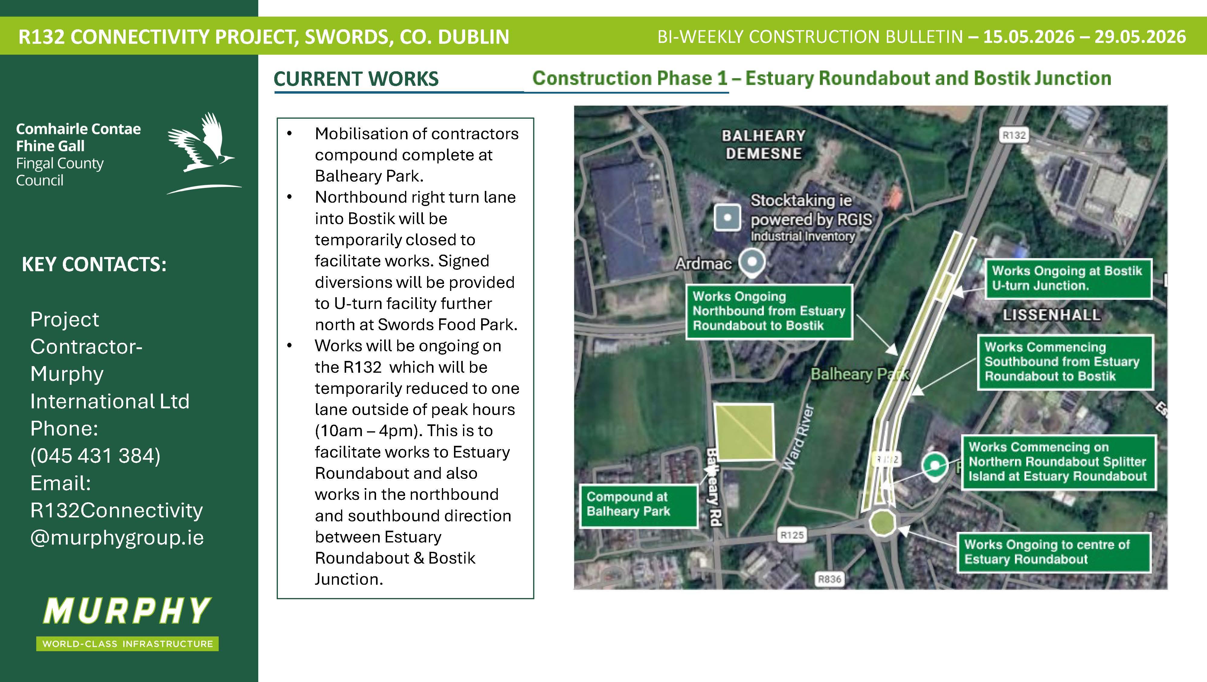 R132 Connectivity Project Phase one update may 15/29/05/26