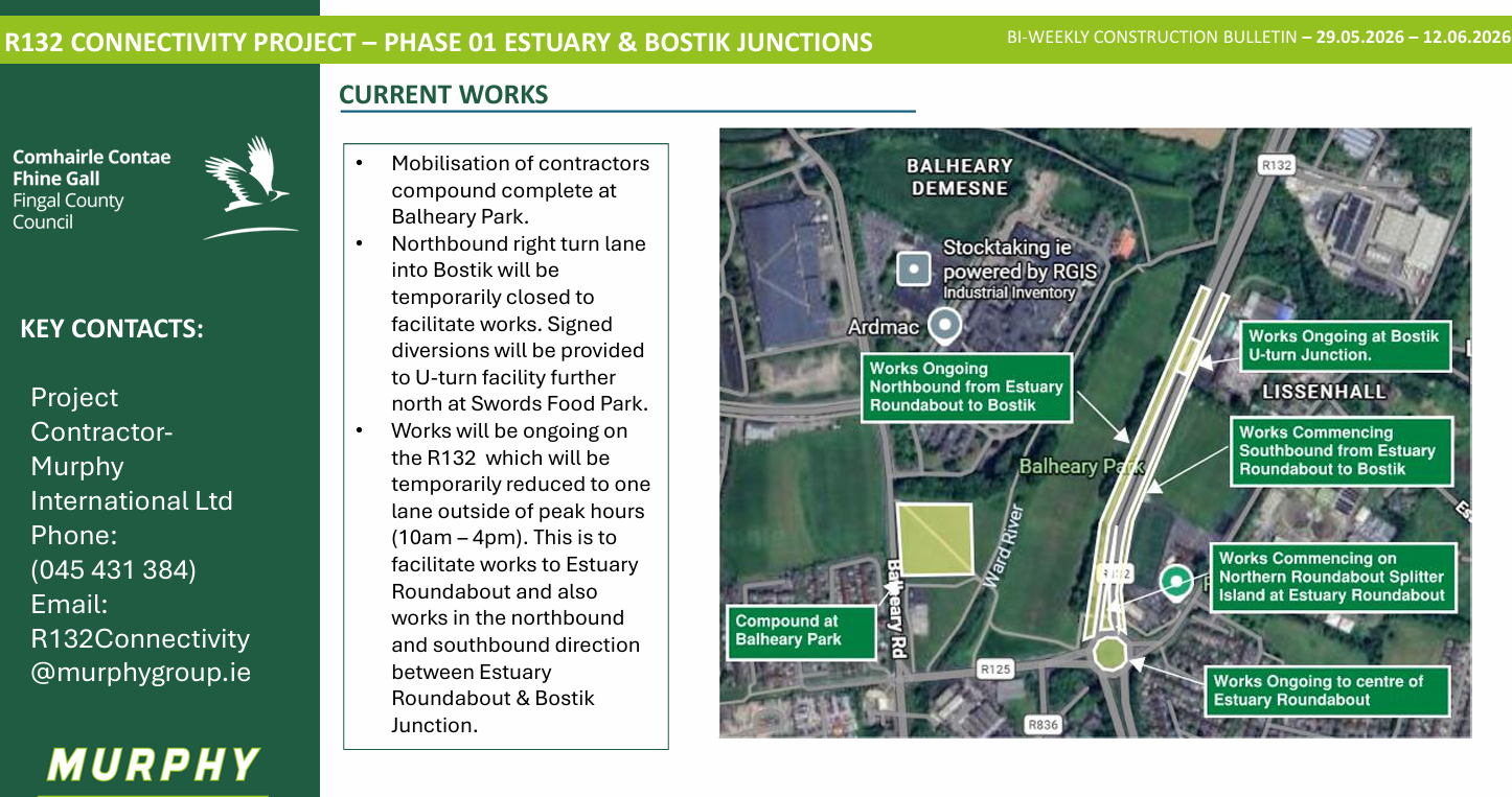 R132 Connectivity Project Phase one update may 29/05/26