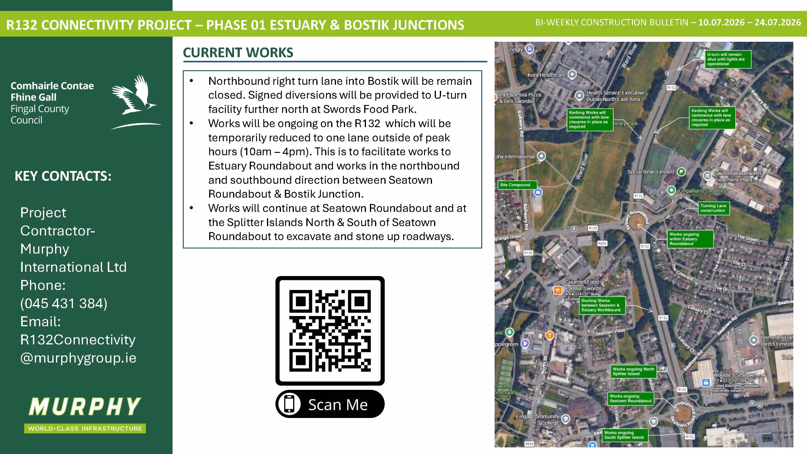 R132 Connectivity Project  Bulletin 10-24 July image