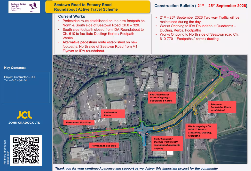 Seatown Road update 21-25th September
