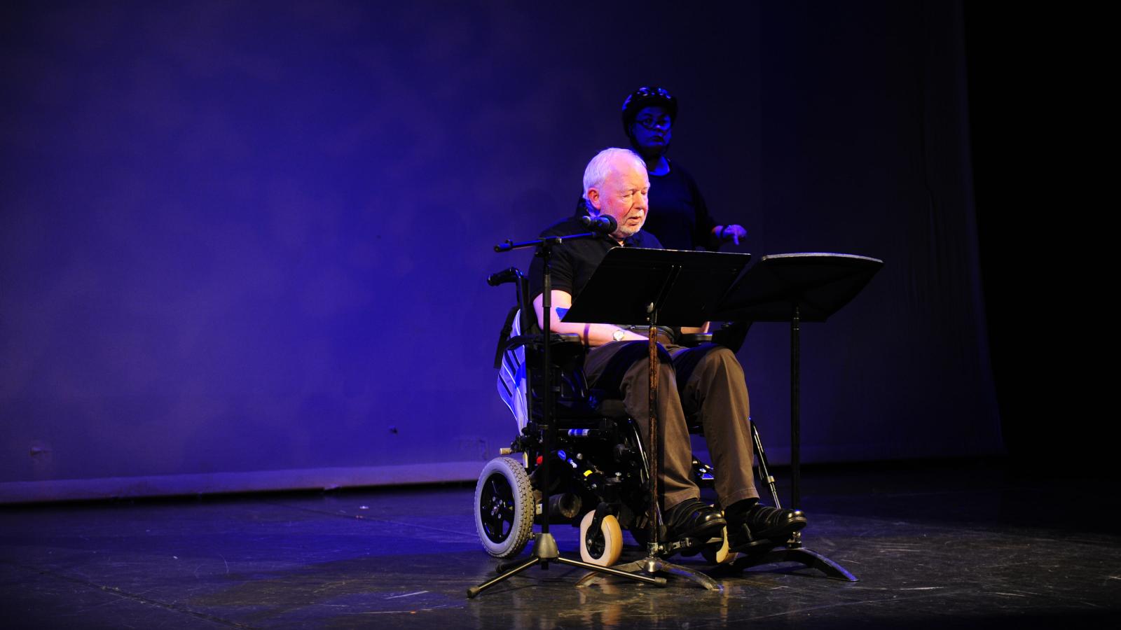 Brian Brophy performs his original theatre piece at the Draiocht.