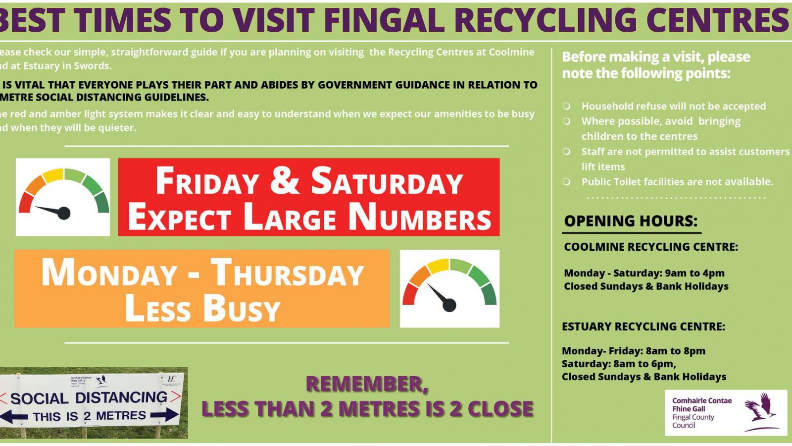 recycling centres social distancing