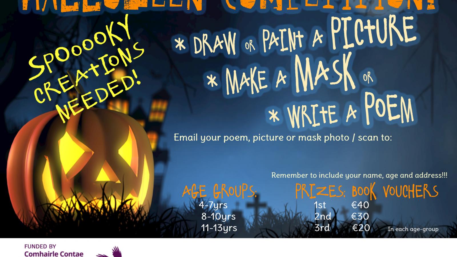 Halloween Community Development competition poster