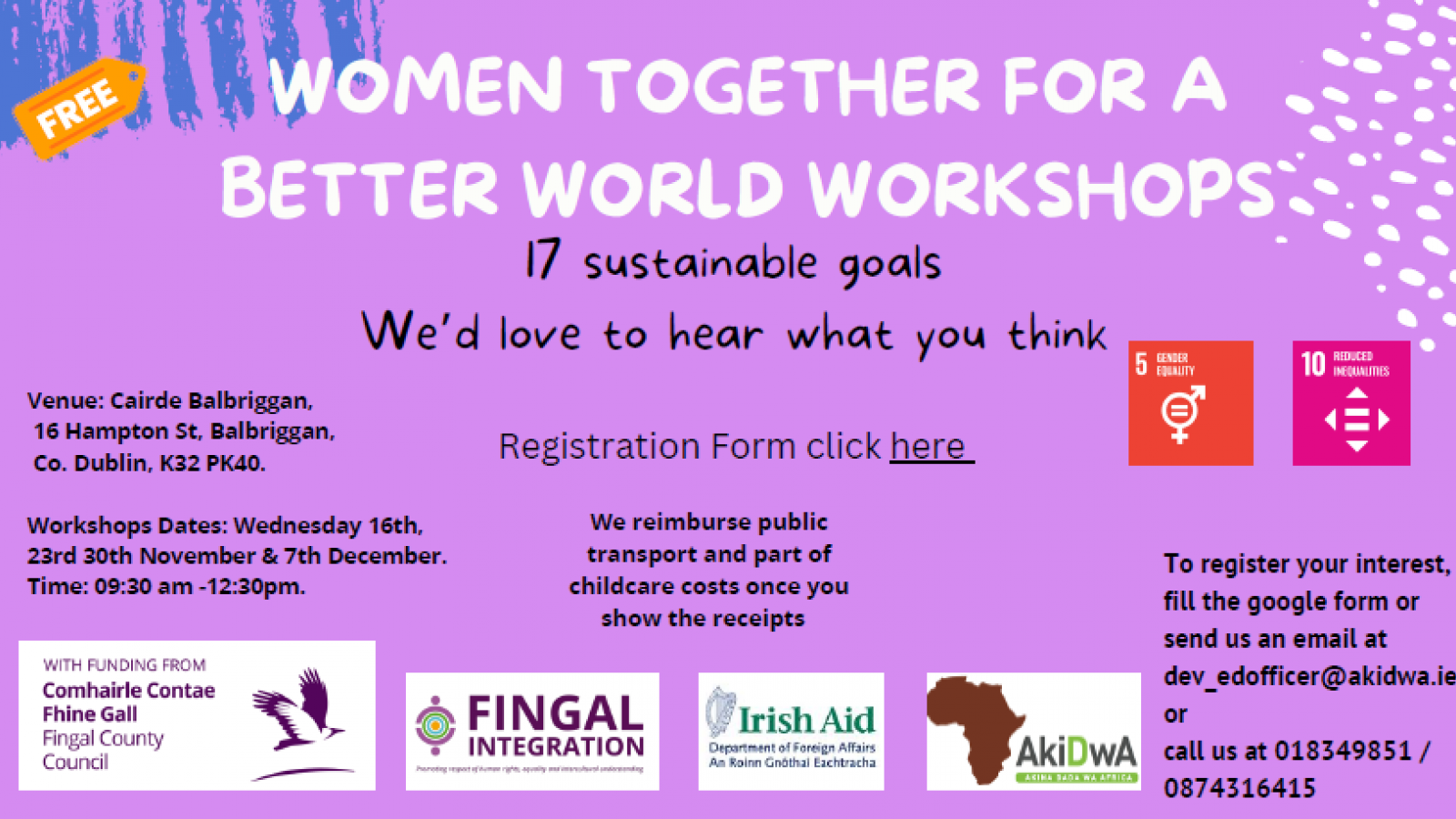 women together workshops